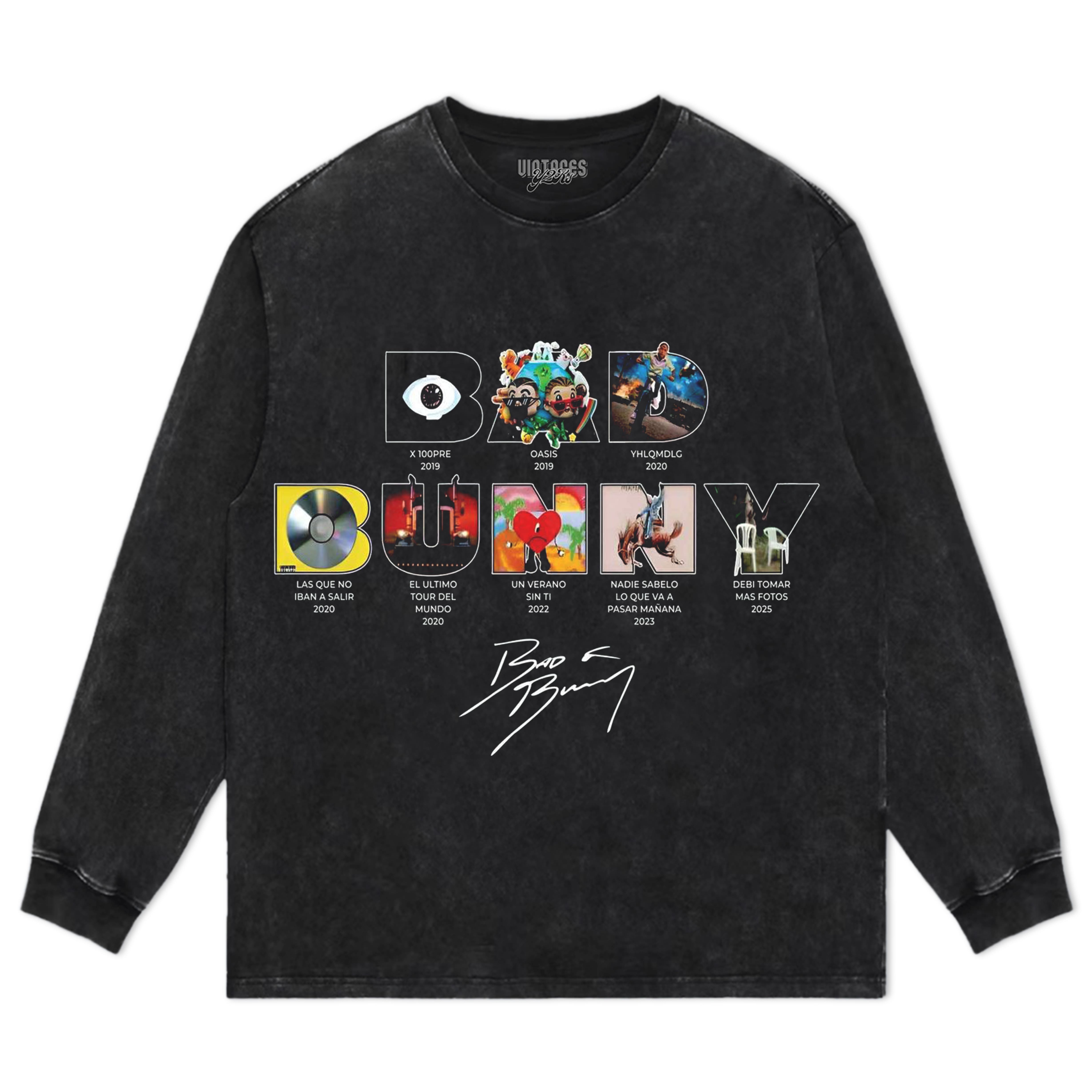 BAD BUNNY - DISCOGRAPHY TEE & LS & HOODIE