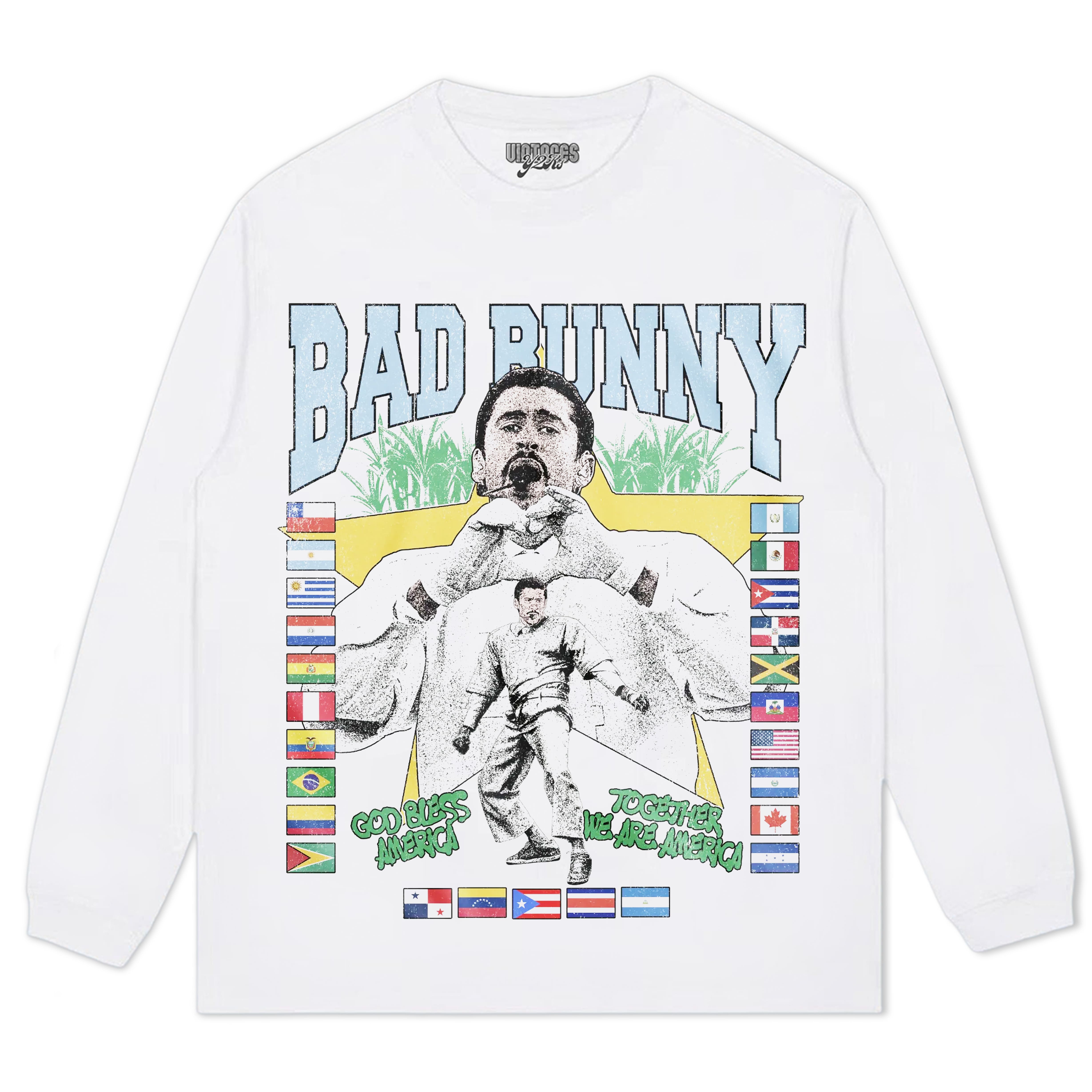 BAD BUNNY - LOVE > HATE V2 TEE & LS & HOODIE