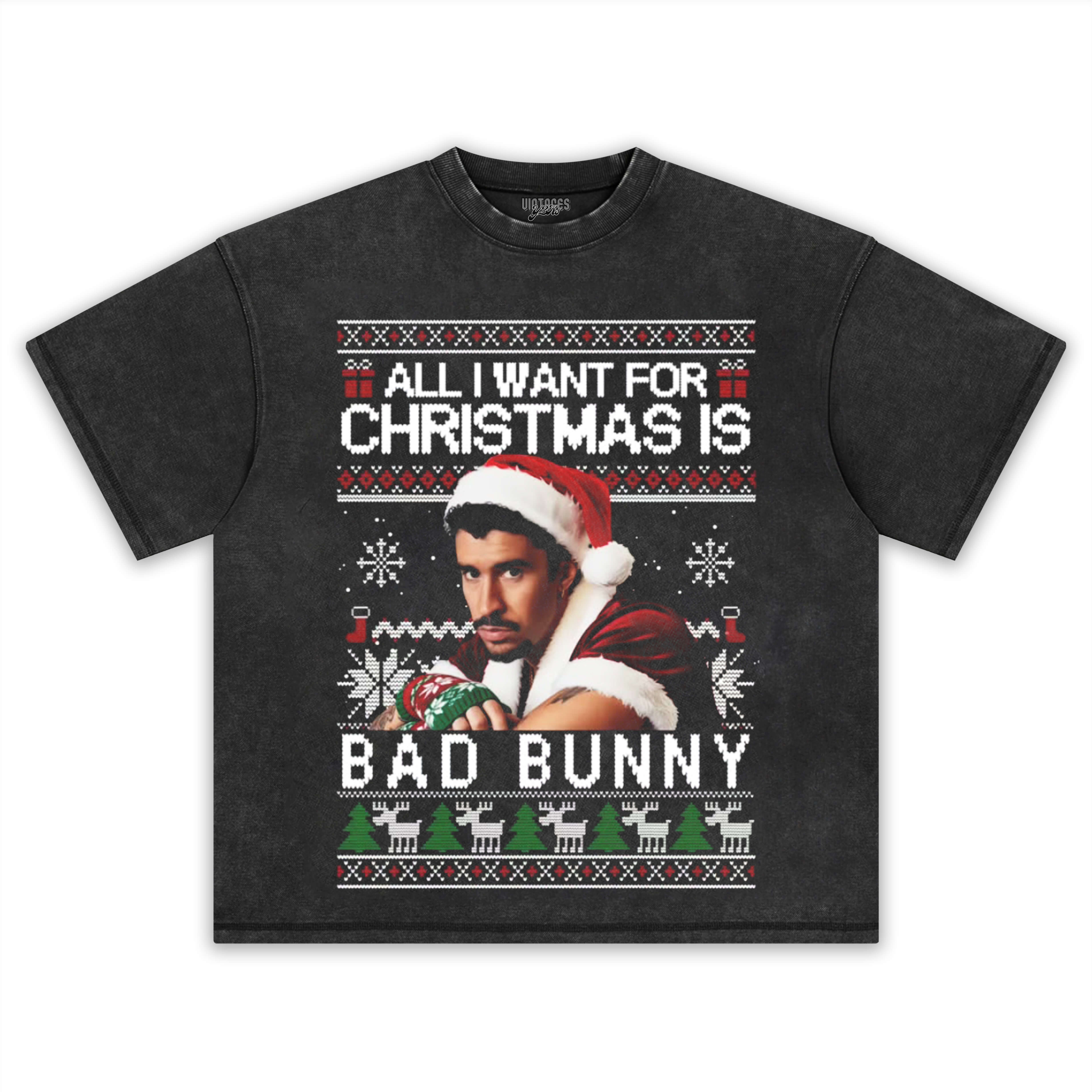 BAD BUNNY CHRISTMAS STYLES TEE & LS & HOODIE