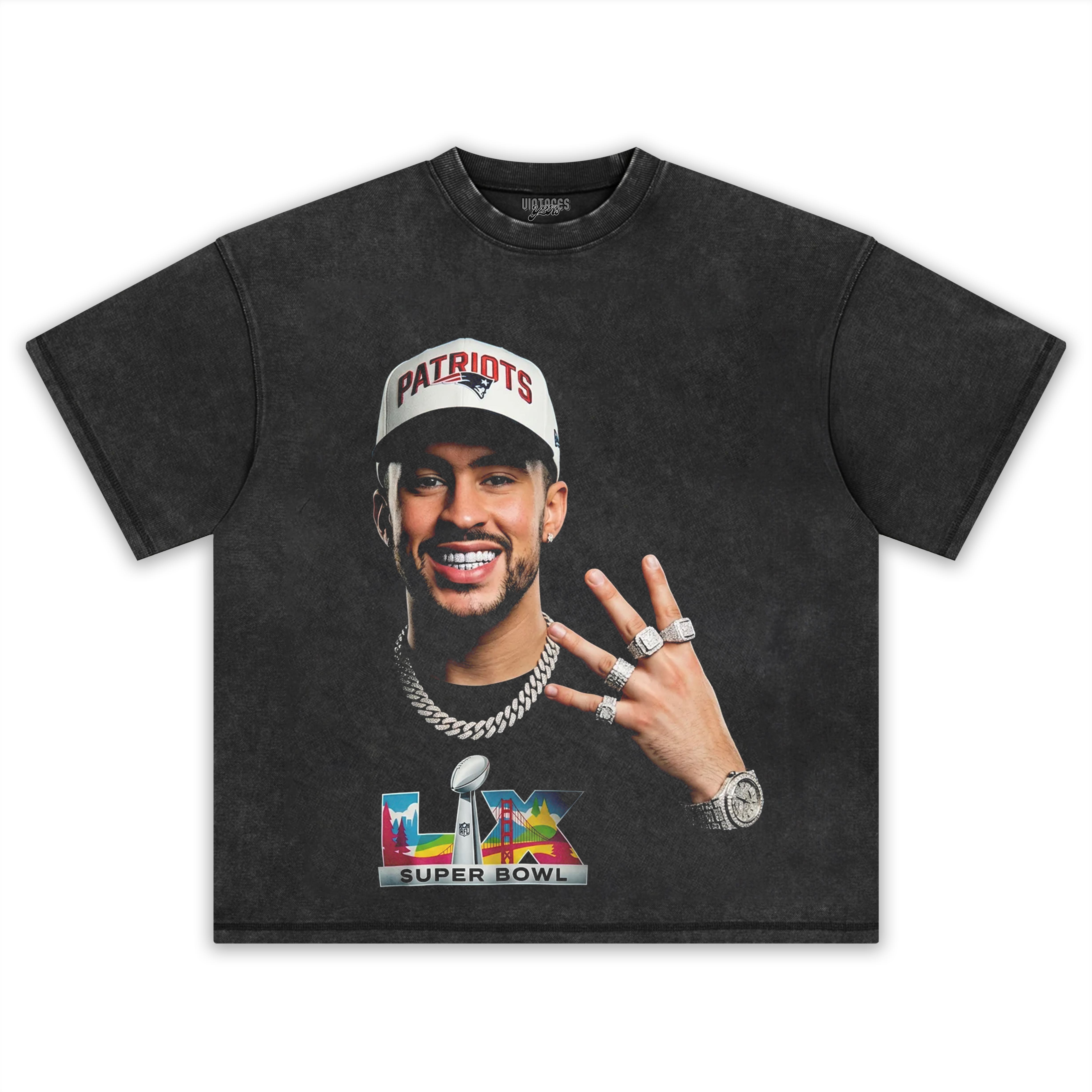 BAD BUNNY & SUPER BOWL 2026 TEE & LS & HOODIE