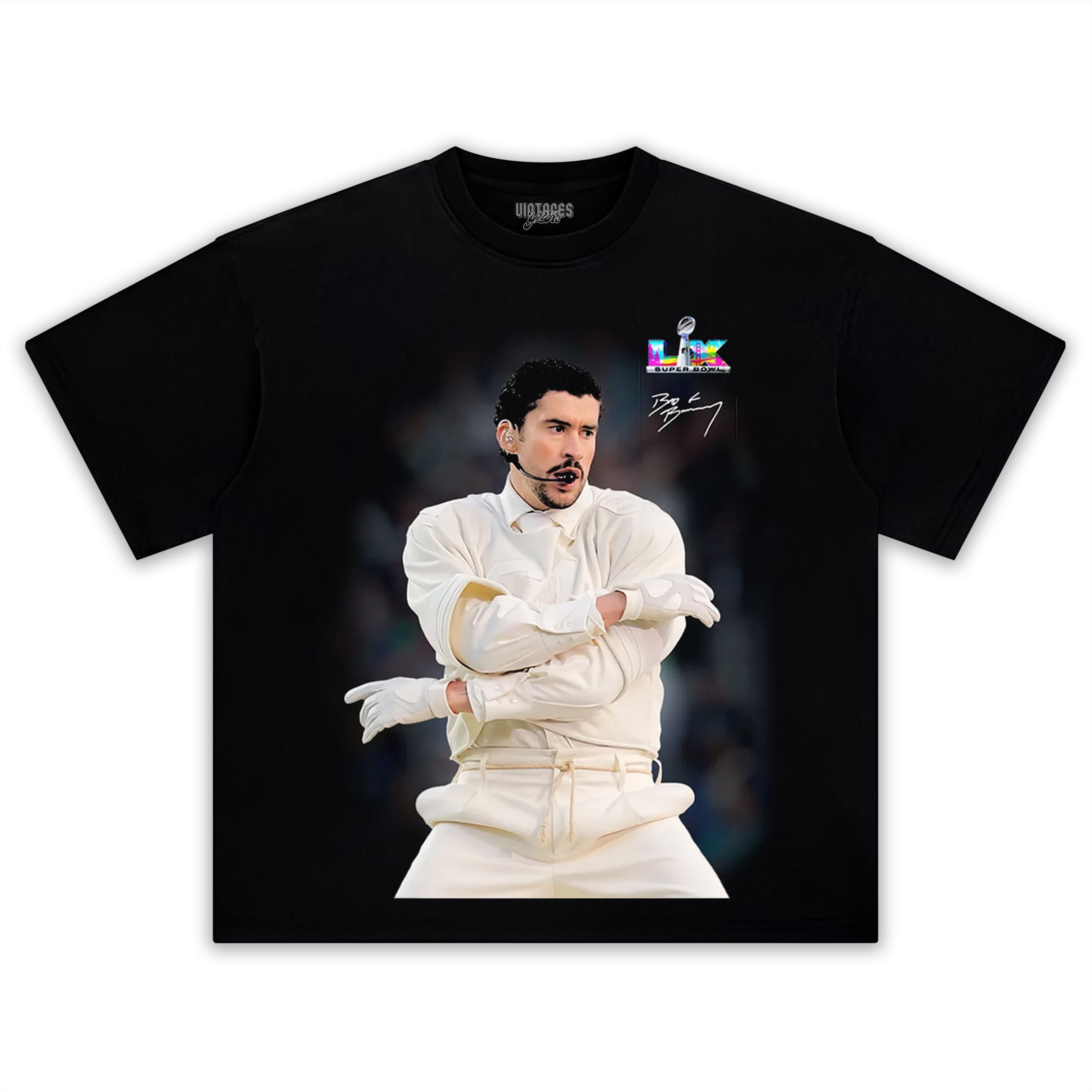 BAD BUNNY & SUPER BOWL 2026 V2 TEE & LS & HOODIE