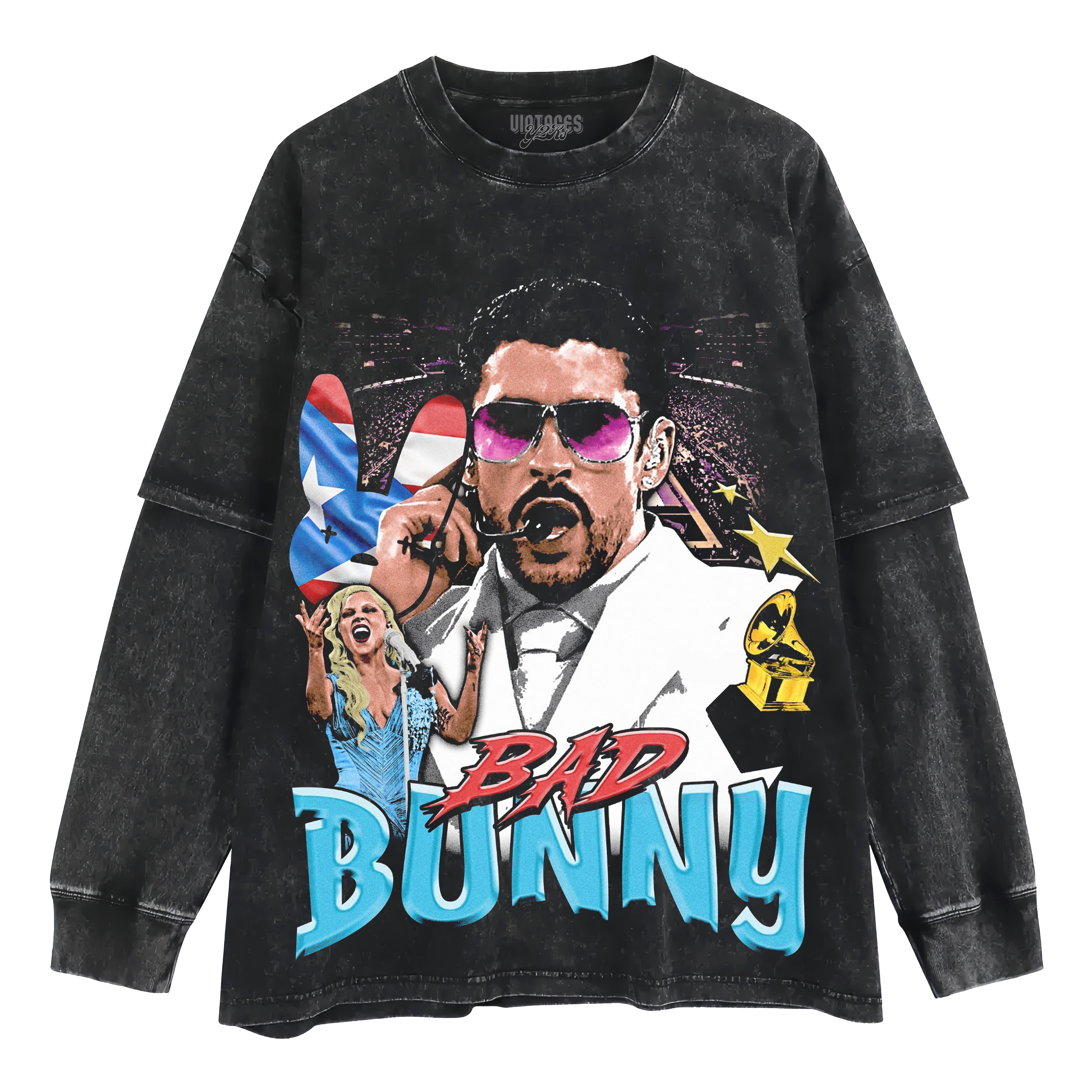 BAD BUNNY & SUPER BOWL 2026 V5 LAYERED LONG SLEEVE