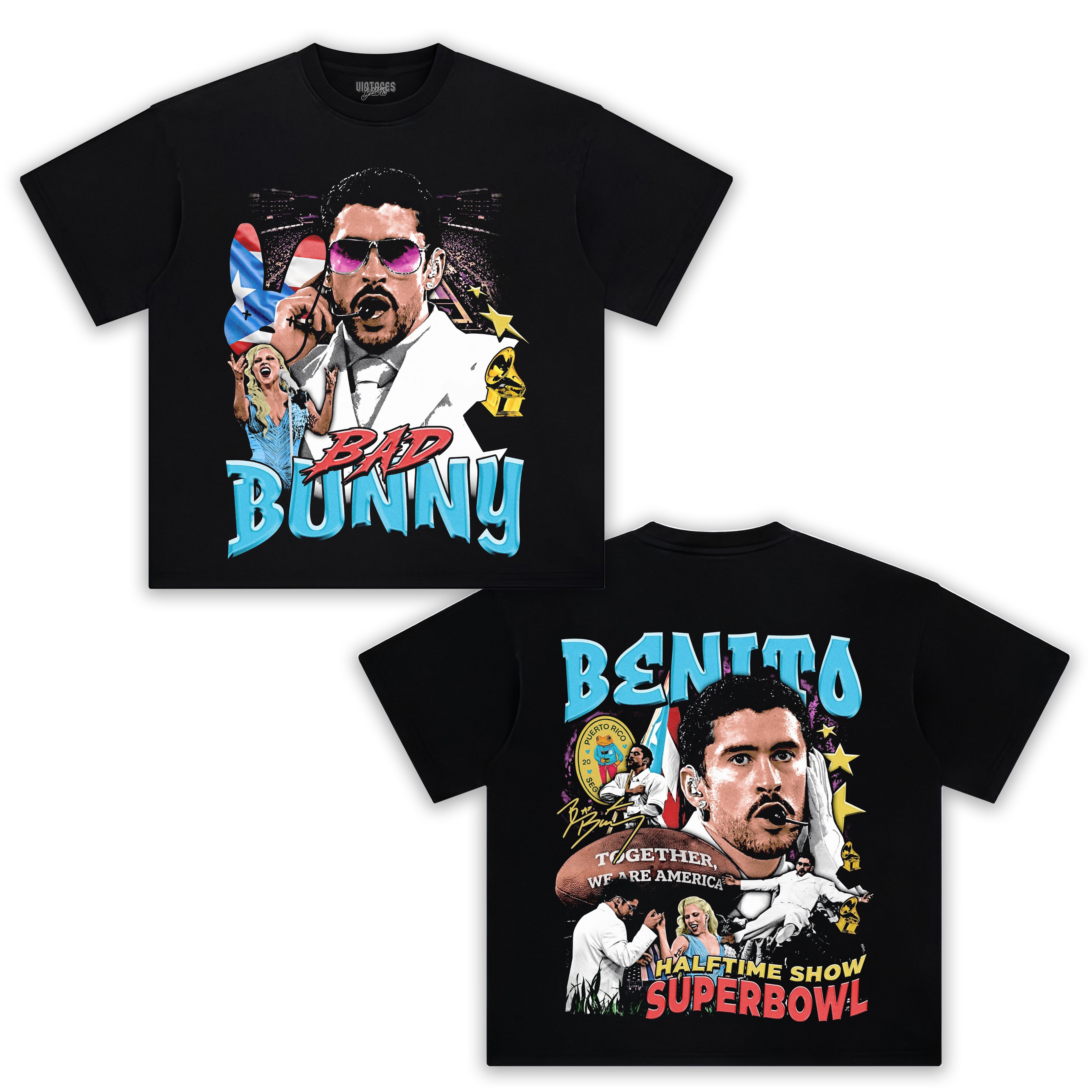 BAD BUNNY & SUPER BOWL 2026 V7 TEE