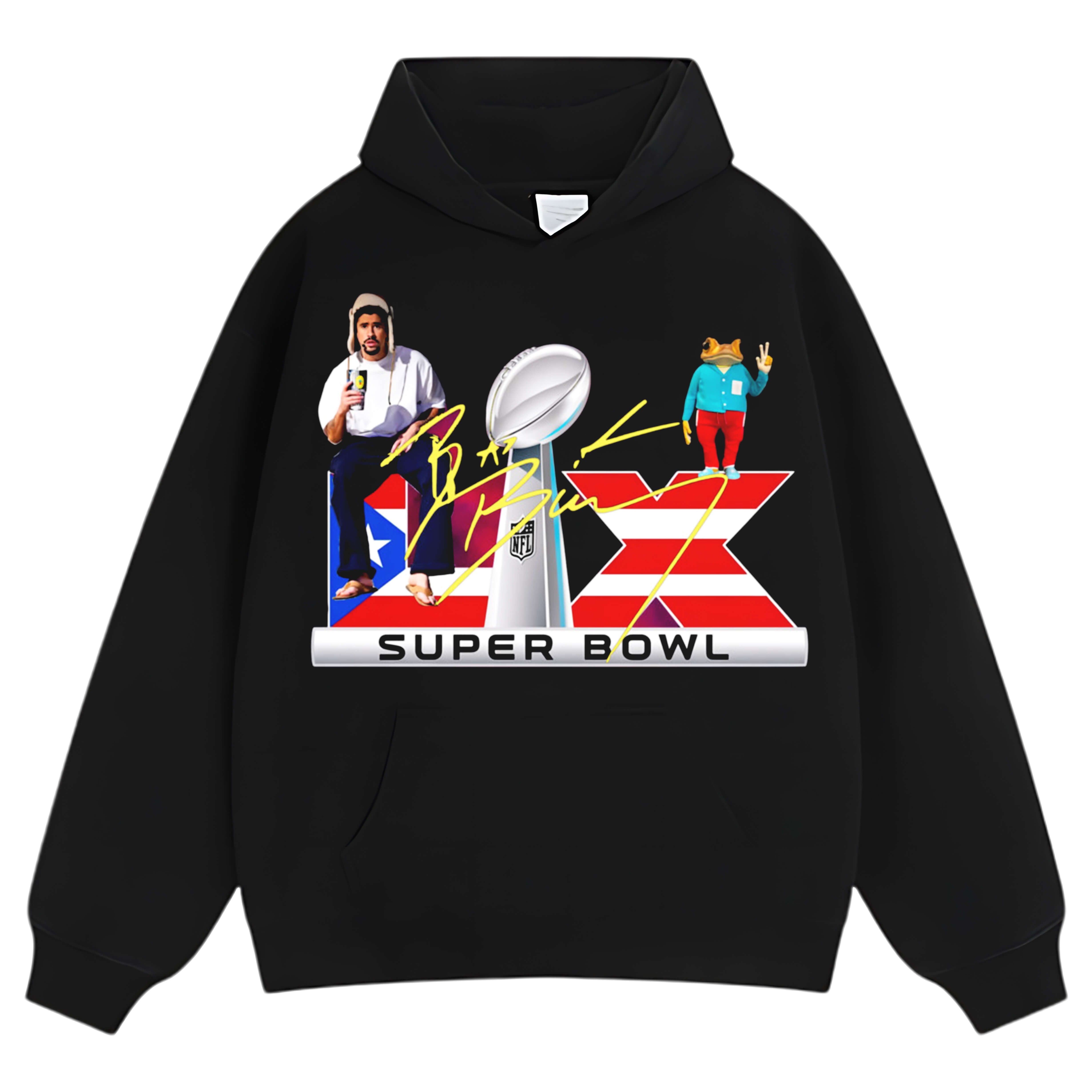 BAD BUNNY SUPER BOWL V4 TEE & LS & HOODIE