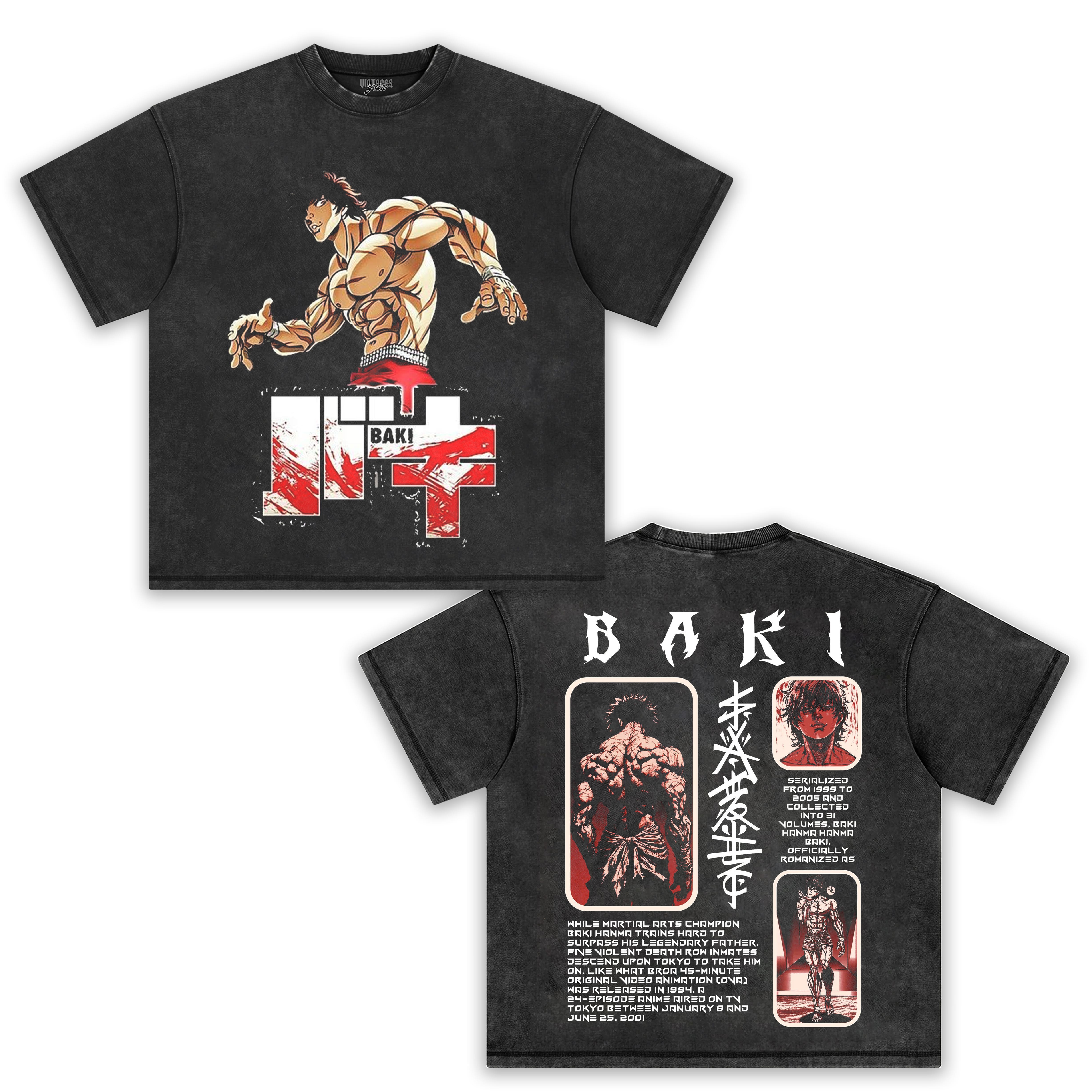BAKI HANMA V4 TANK TOP & TEE & LONG SLEEVE & LAYERED LS & HOODIE