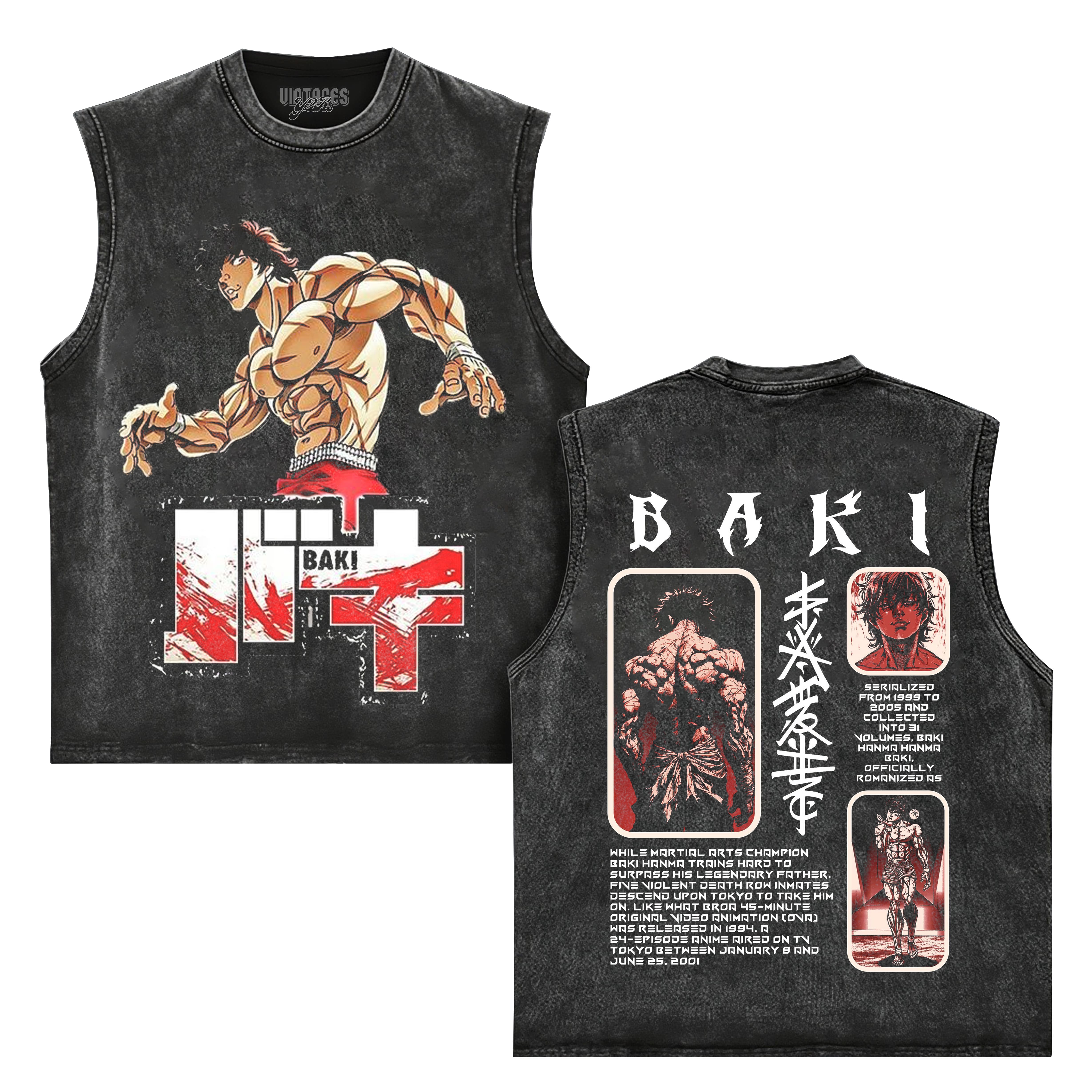 BAKI HANMA V4 TANK TOP & TEE & LONG SLEEVE & LAYERED LS & HOODIE