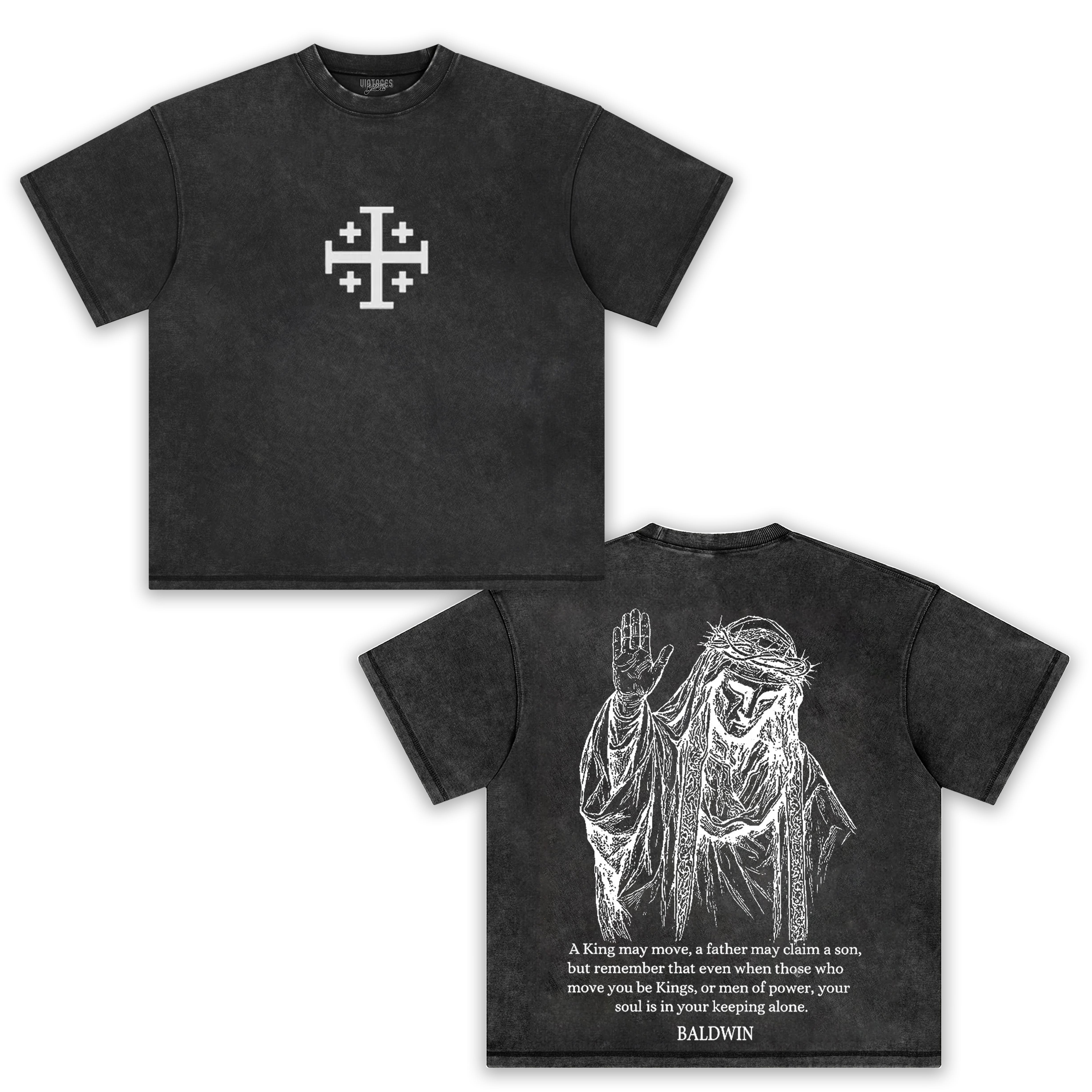 BALDWIN IV NEVER GAVE IN TO ILLNESS KING OF JERUSALEM TEE