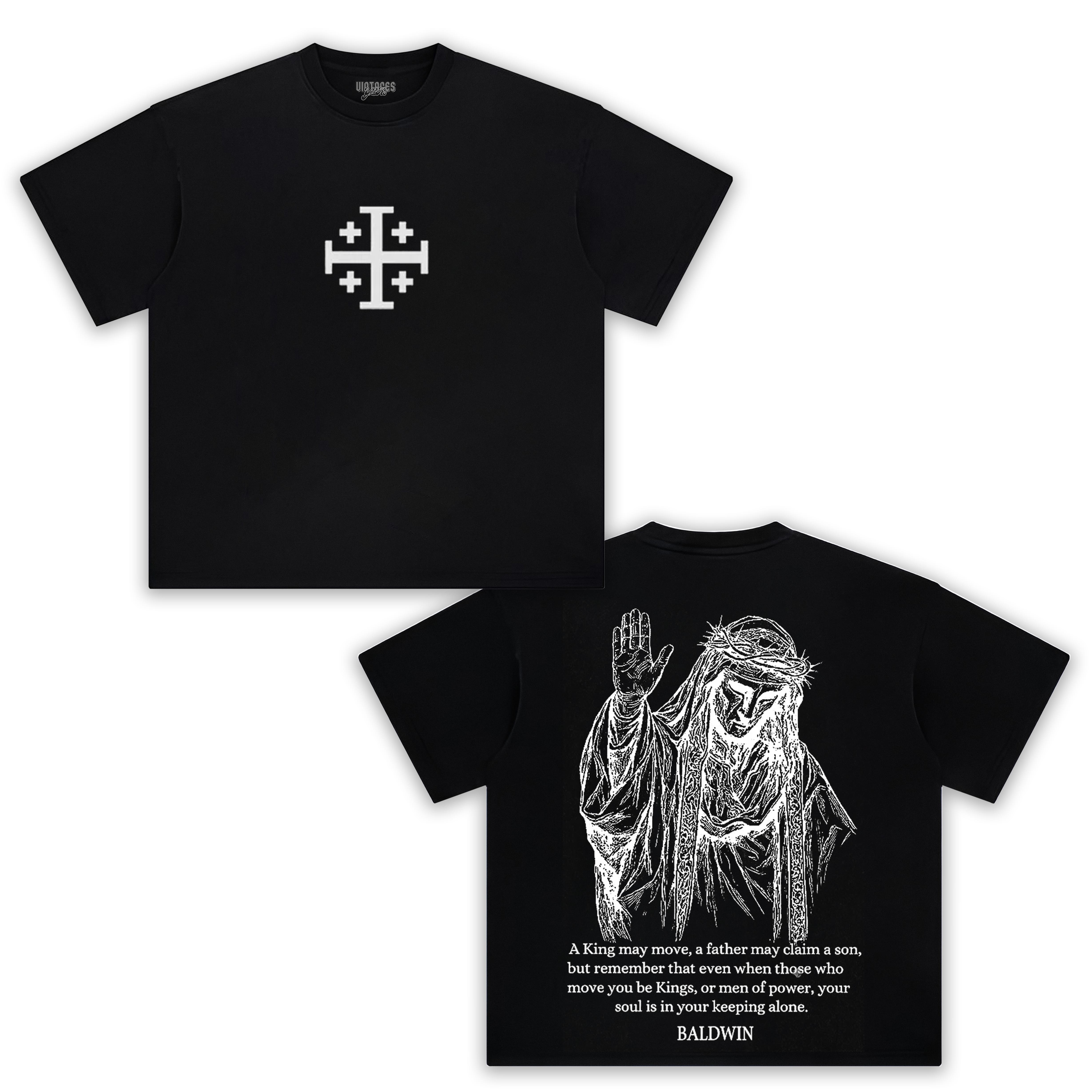BALDWIN IV NEVER GAVE IN TO ILLNESS KING OF JERUSALEM TEE