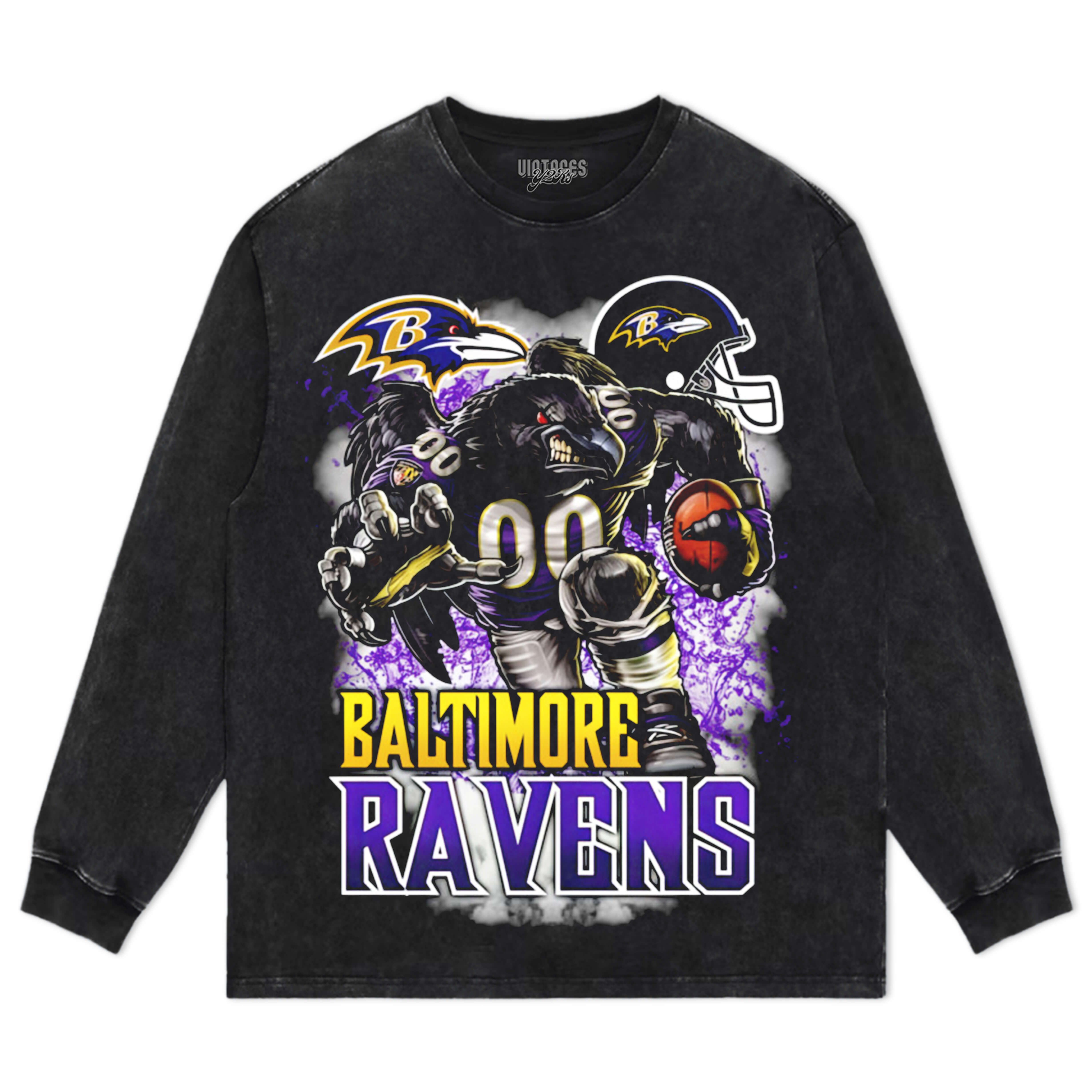 BALTIMORE RAVENS TEE & LS & HOODIE