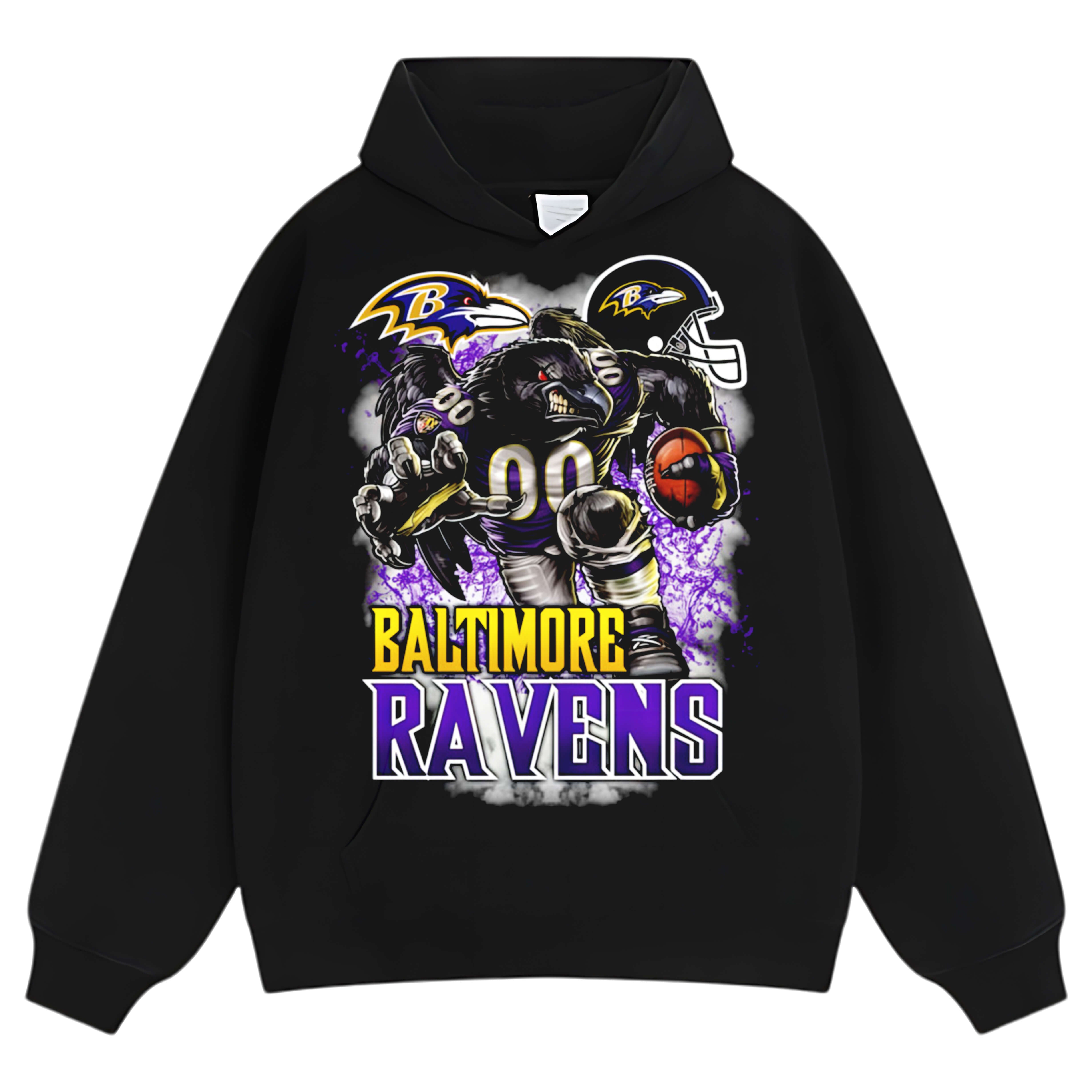 BALTIMORE RAVENS TEE & LS & HOODIE