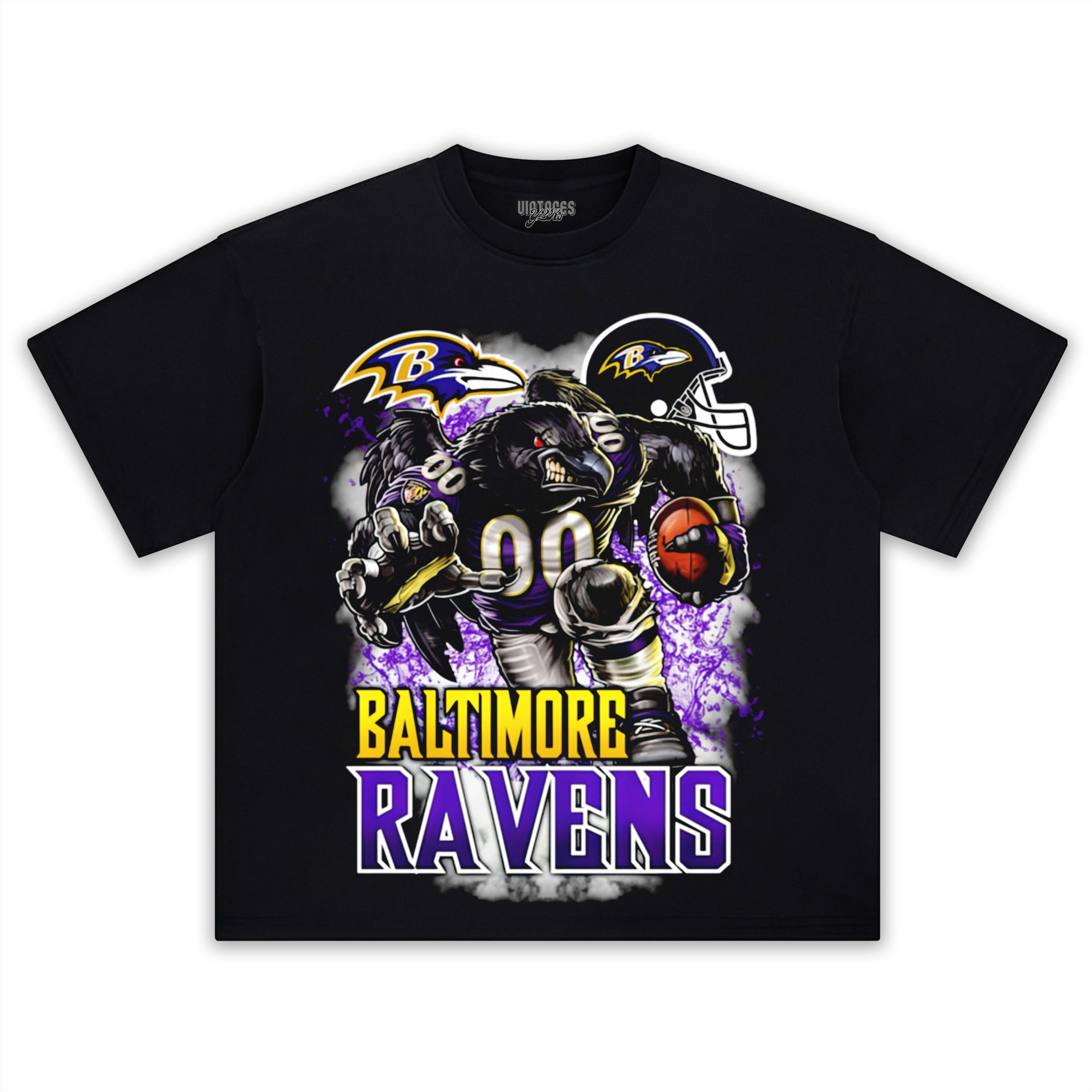 BALTIMORE RAVENS TEE & LS & HOODIE