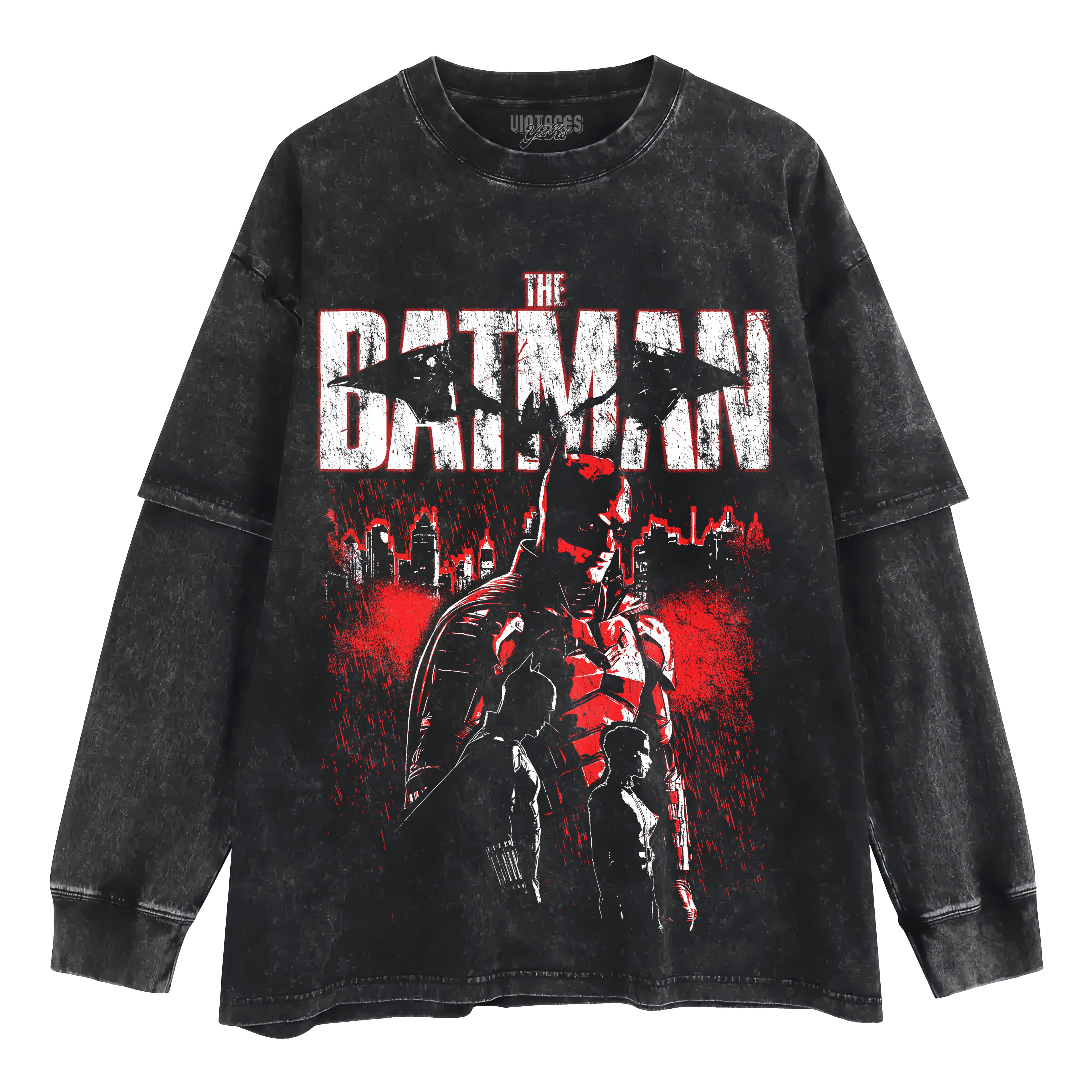 BATMAN VINTAGE LAYERED LONG SLEEVE
