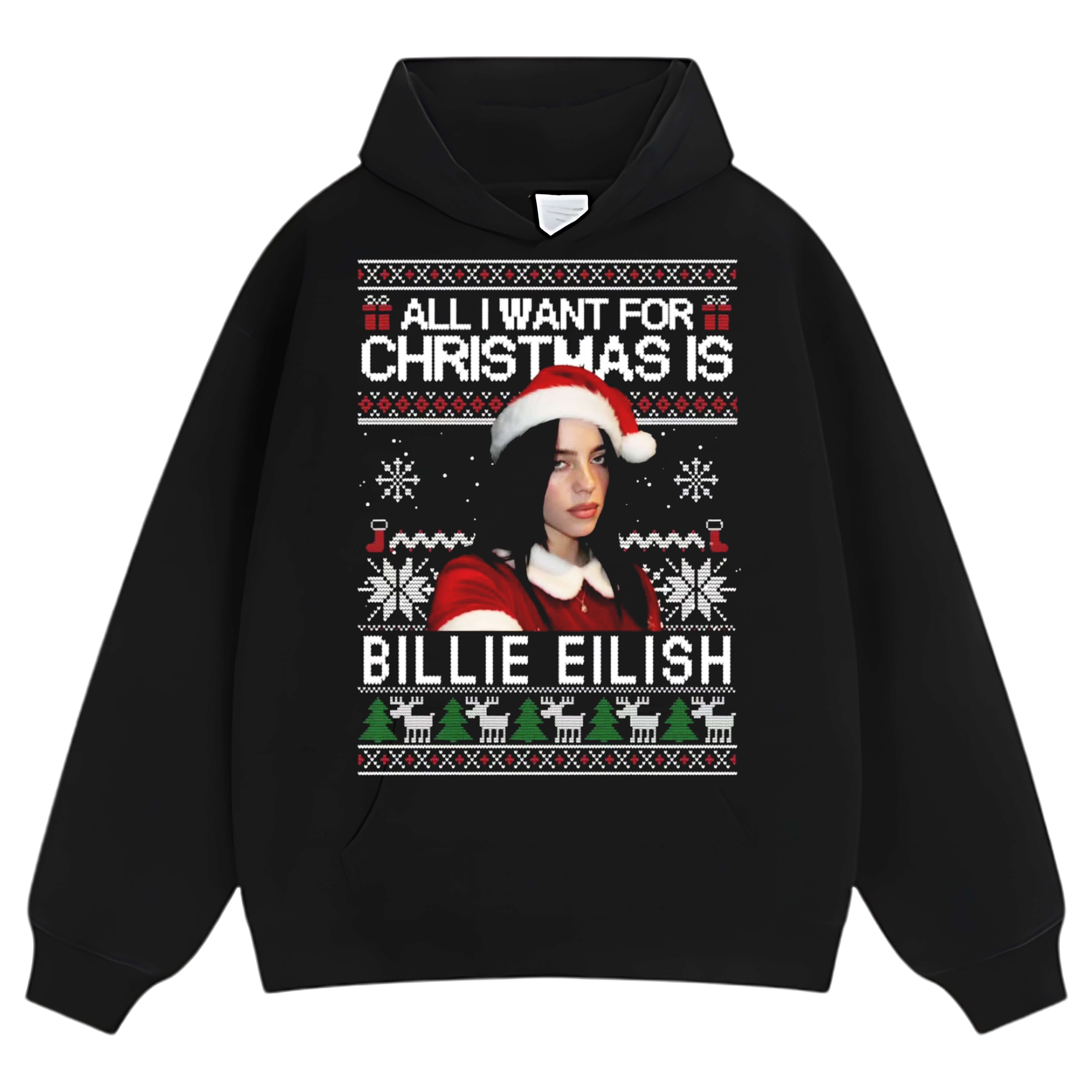 BILLIE EILISH CHRISTMAS STYLES TEE & LS & HOODIE