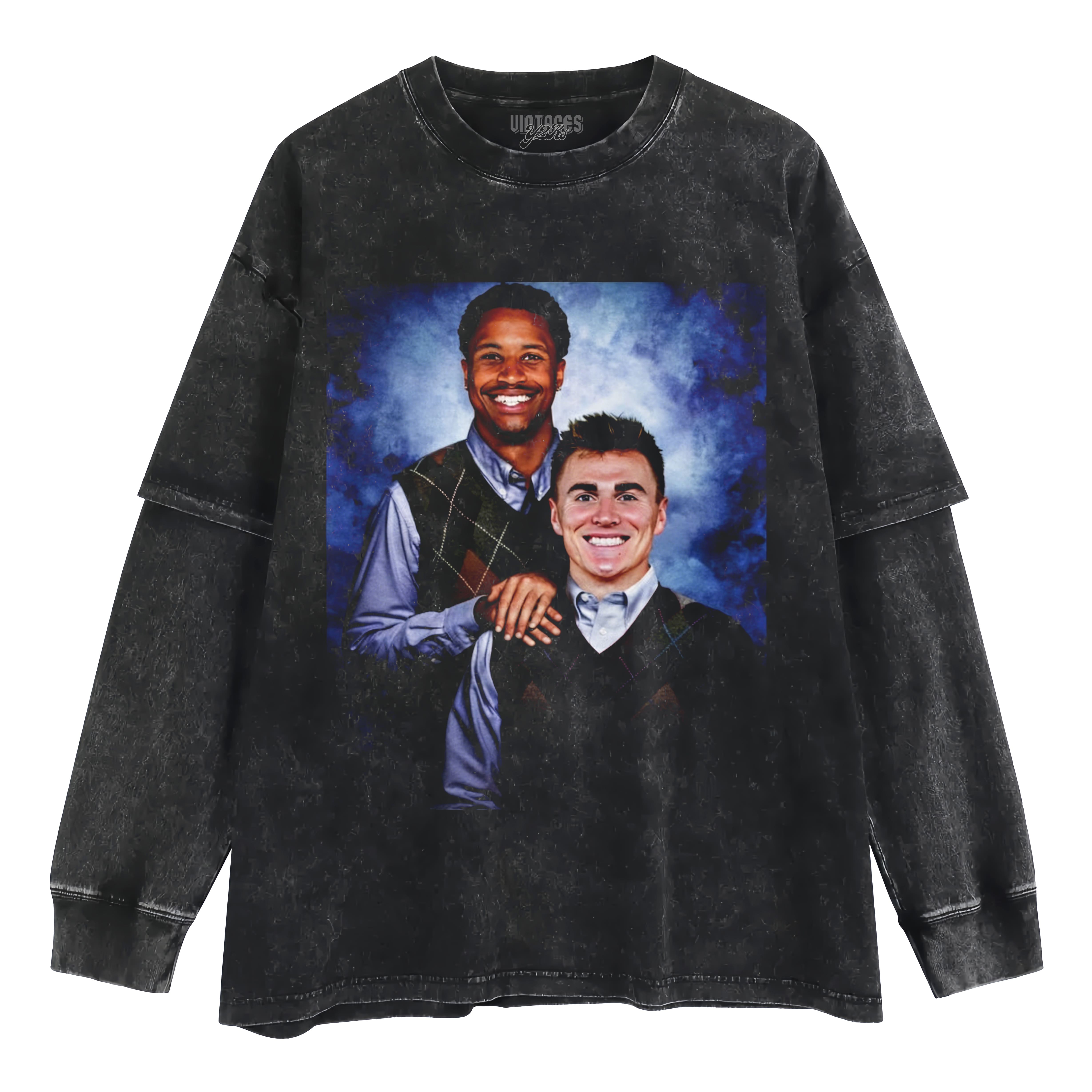 BO NIX COURTLAND SUTTON STEP BROTHERS LAYERED LONG SLEEVE
