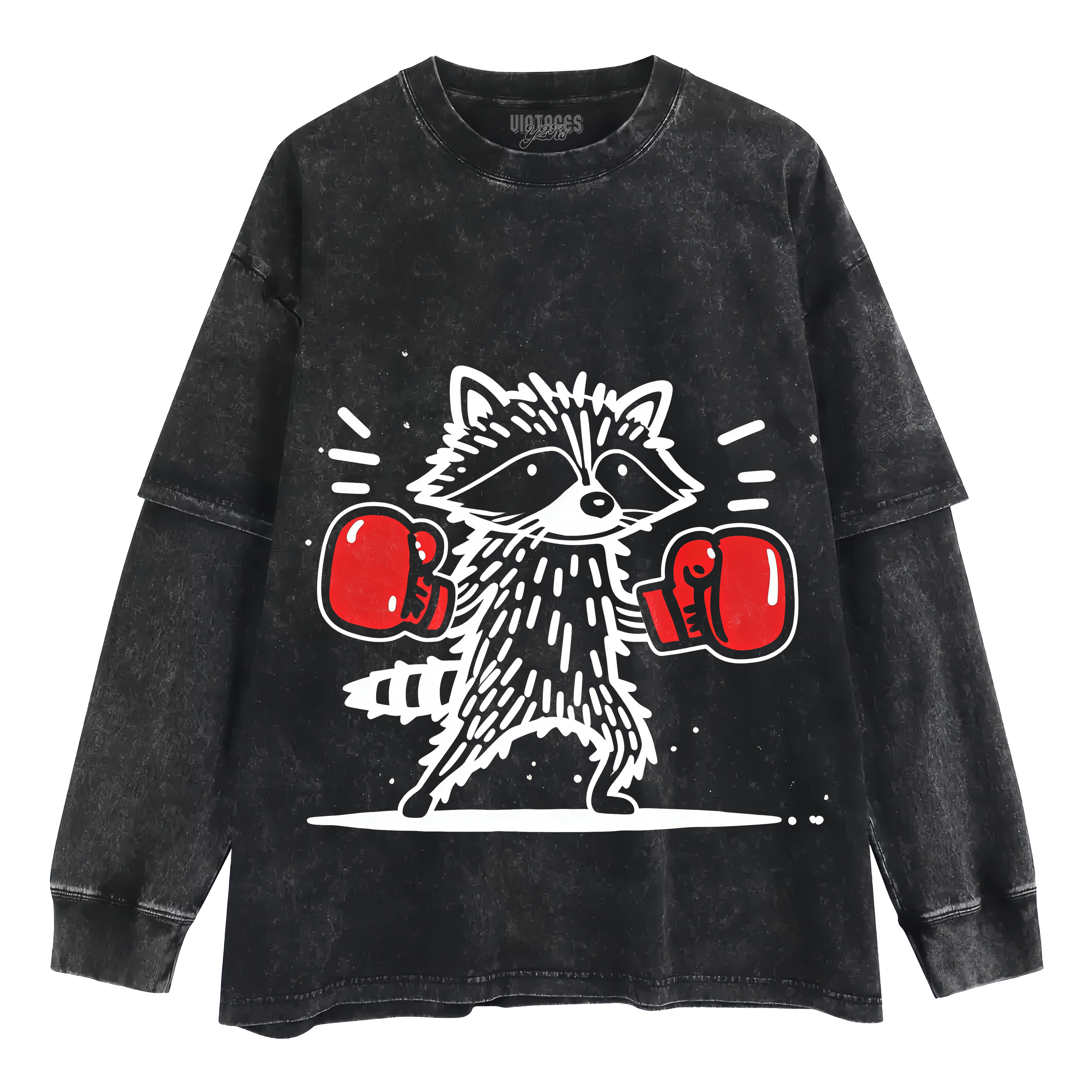 BOXER RACCOON TANK TOP & TEE & LONG SLEEVE & LAYERED LS & HOODIE