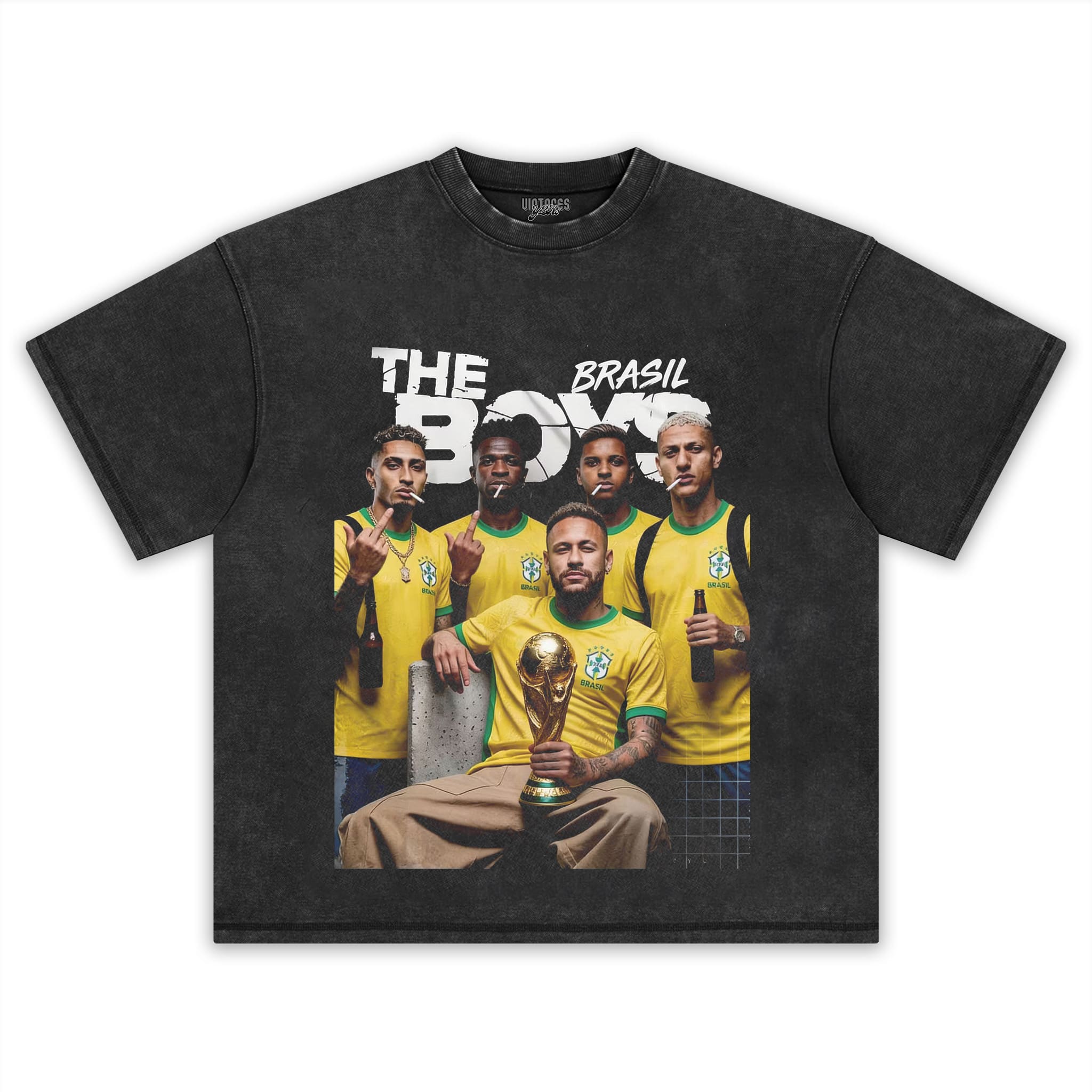 BRASIL THE BOYS FOOTBALL PRINT TANK TOP & TEE & LONG SLEEVE & LAYERED LS & HOODIE