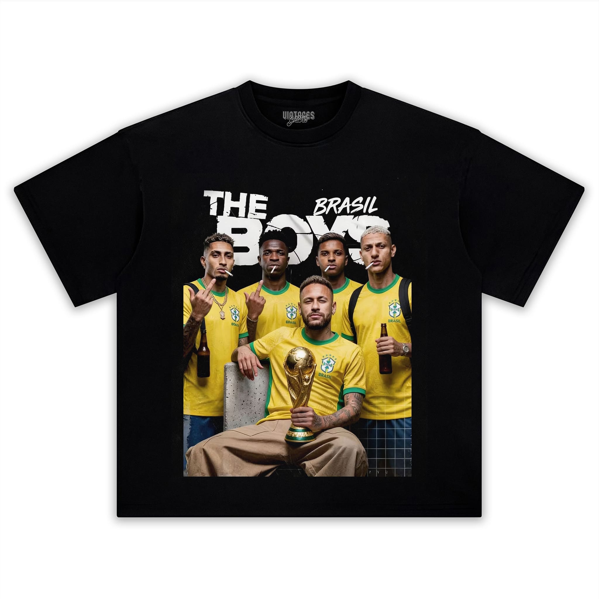 BRASIL THE BOYS FOOTBALL PRINT TANK TOP & TEE & LONG SLEEVE & LAYERED LS & HOODIE