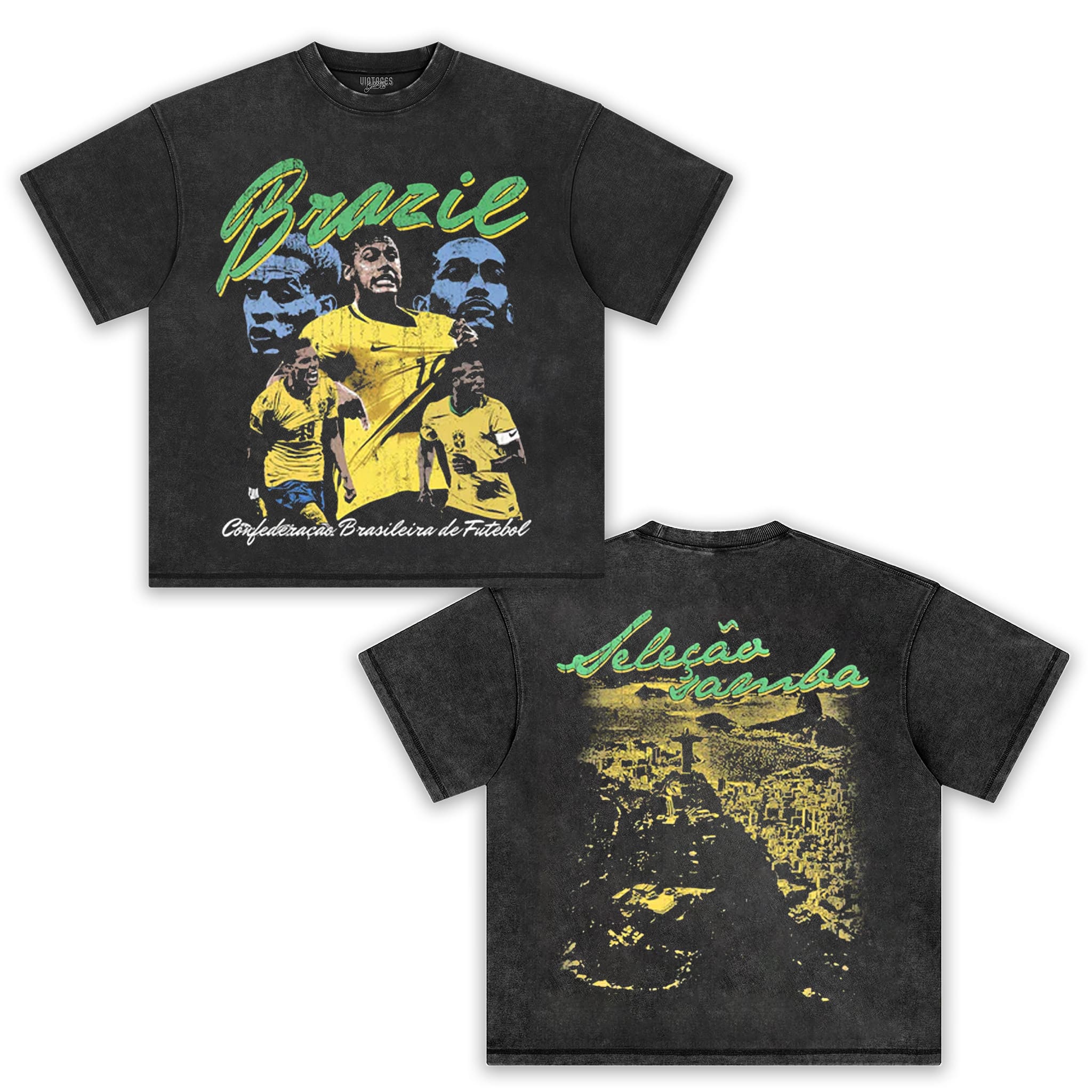 BRAZIL FOOTBALL TANK TOP & TEE & LONG SLEEVE & LAYERED LS & HOODIE