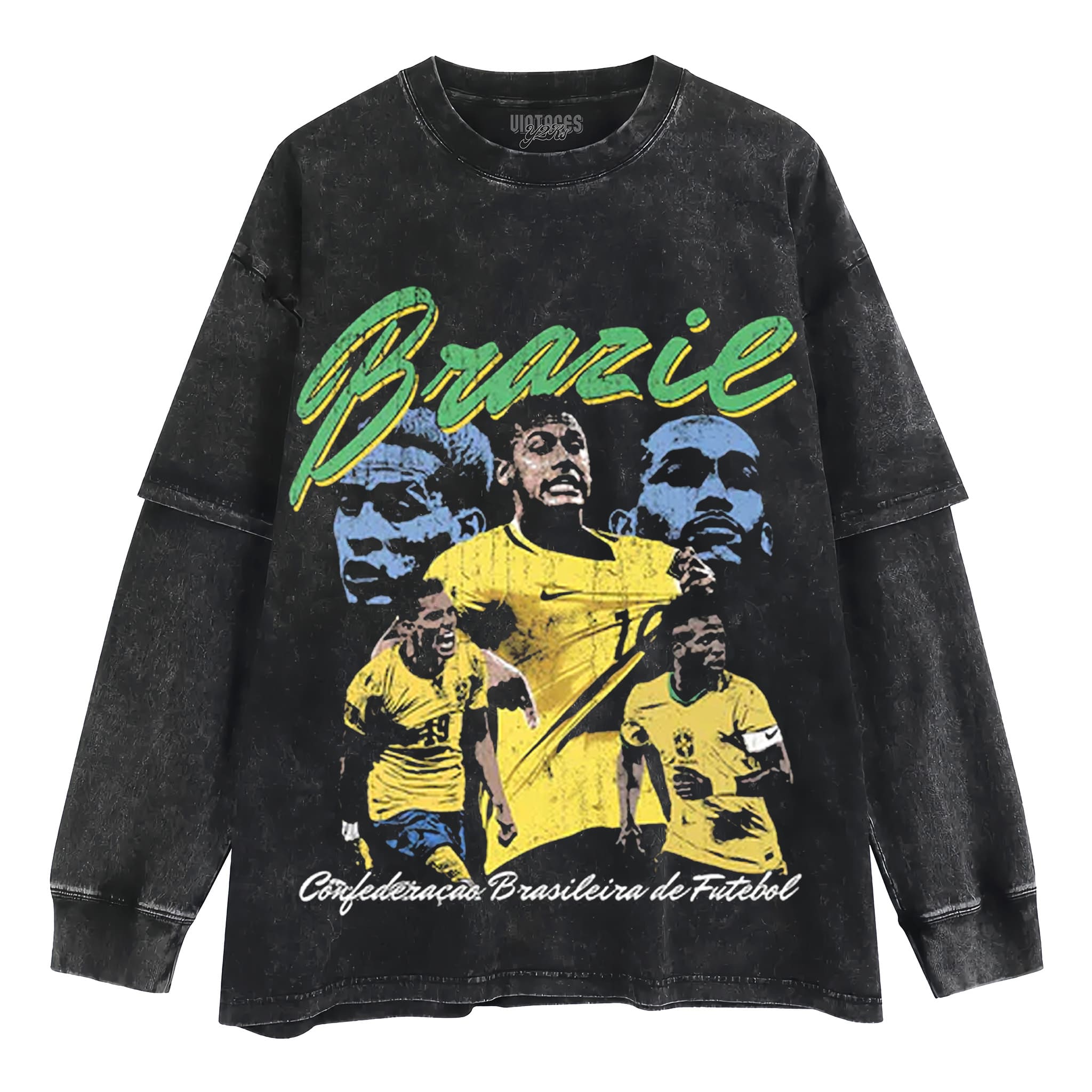BRAZIL FOOTBALL V2 TANK TOP & TEE & LONG SLEEVE & LAYERED LS & HOODIE