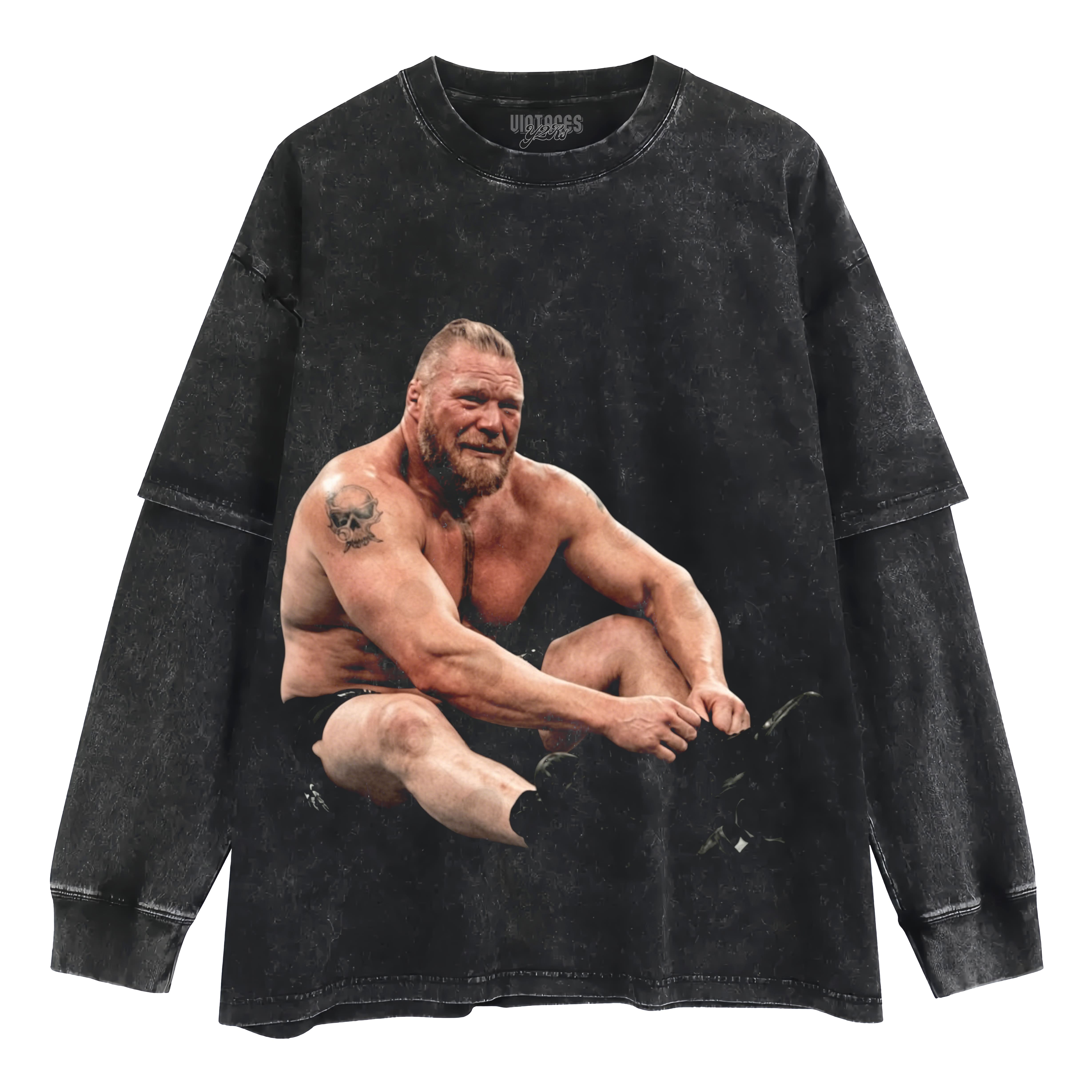 BROCK LESNAR RETIRED WWE TANK TOP & TEE & LONG SLEEVE & LAYERED LS & HOODIE