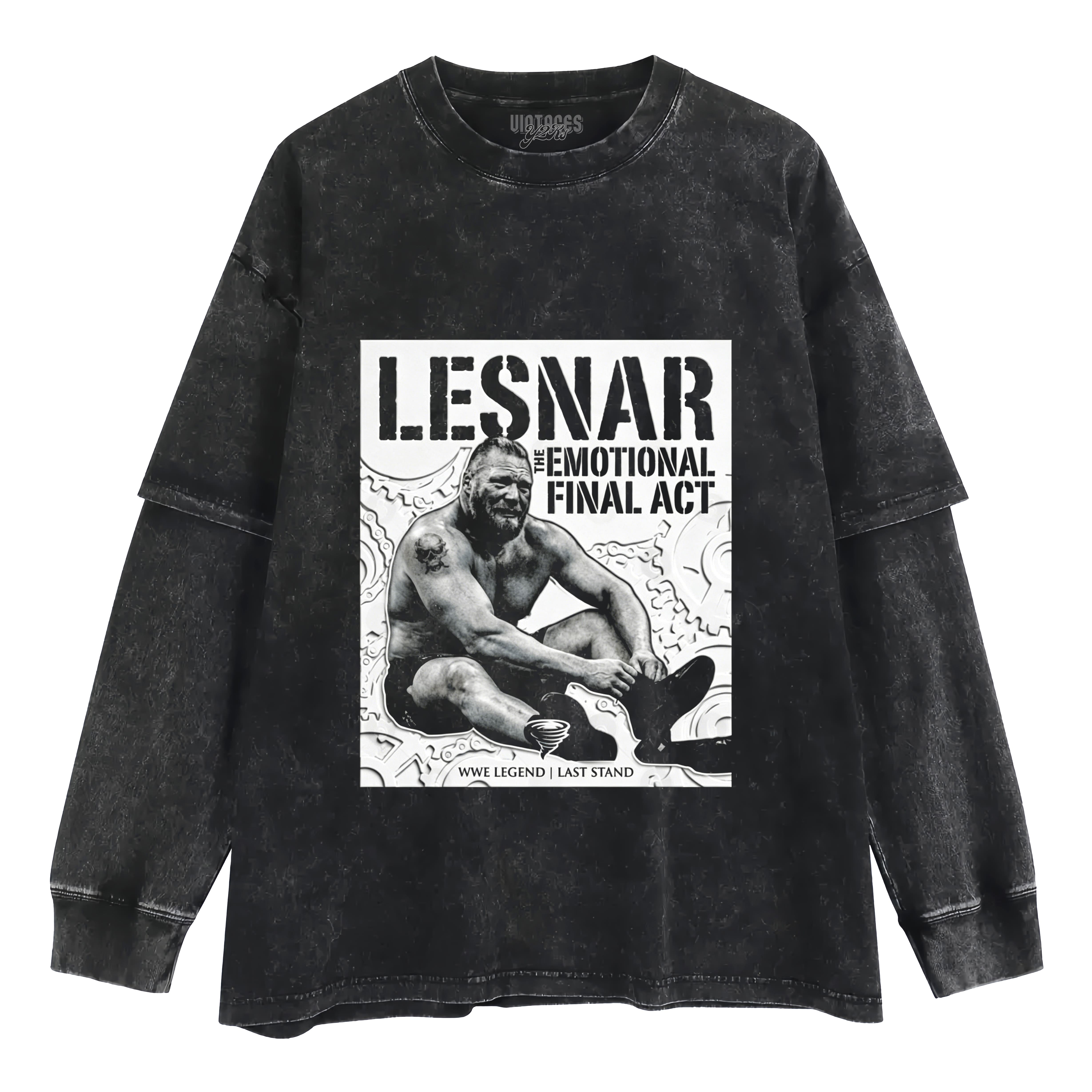 BROCK LESNAR RETIRED WWE V2 TANK TOP & TEE & LONG SLEEVE & LAYERED LS & HOODIE