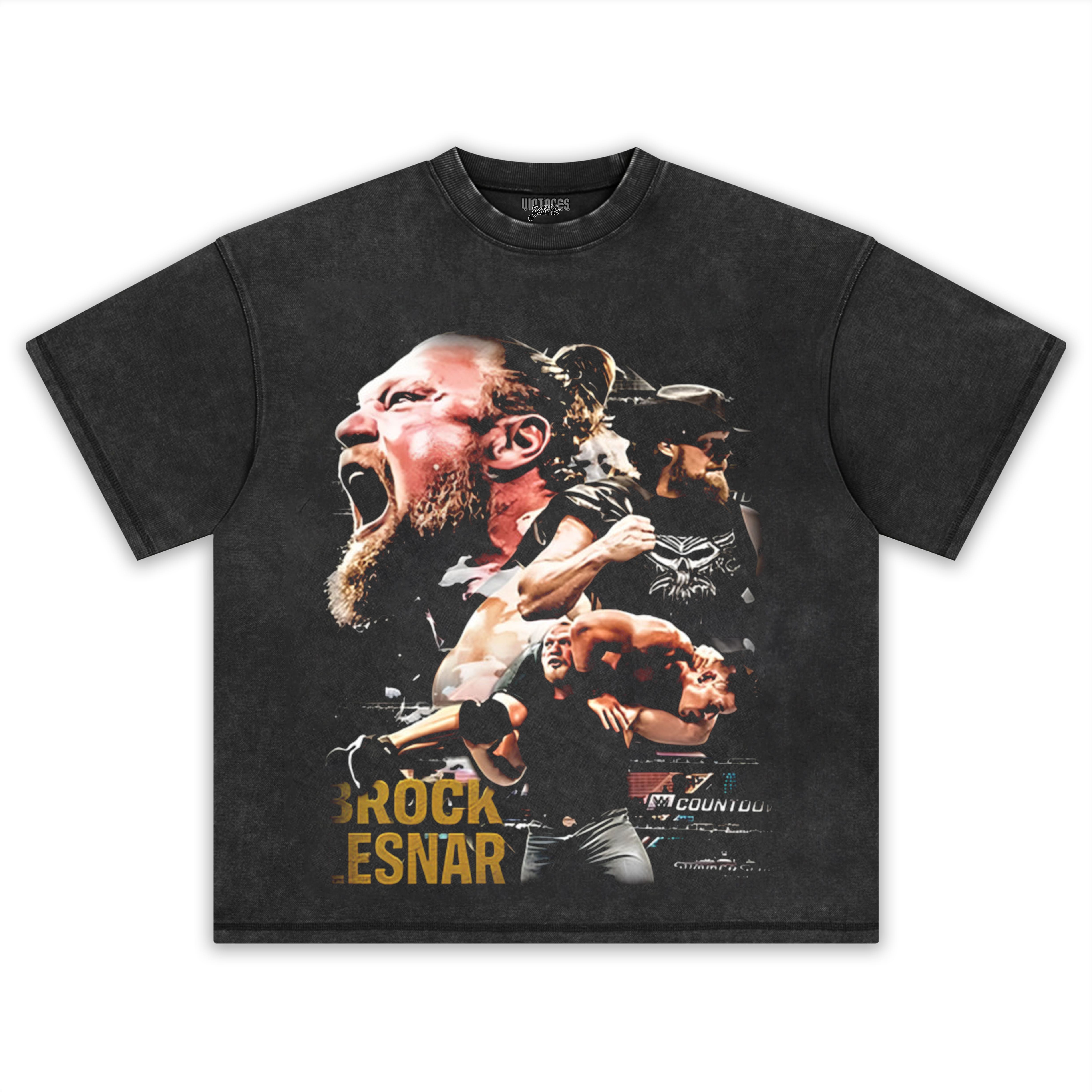 BROCK LESNAR VINTAGE TANK TOP & TEE & LONG SLEEVE & LAYERED LS & HOODIE