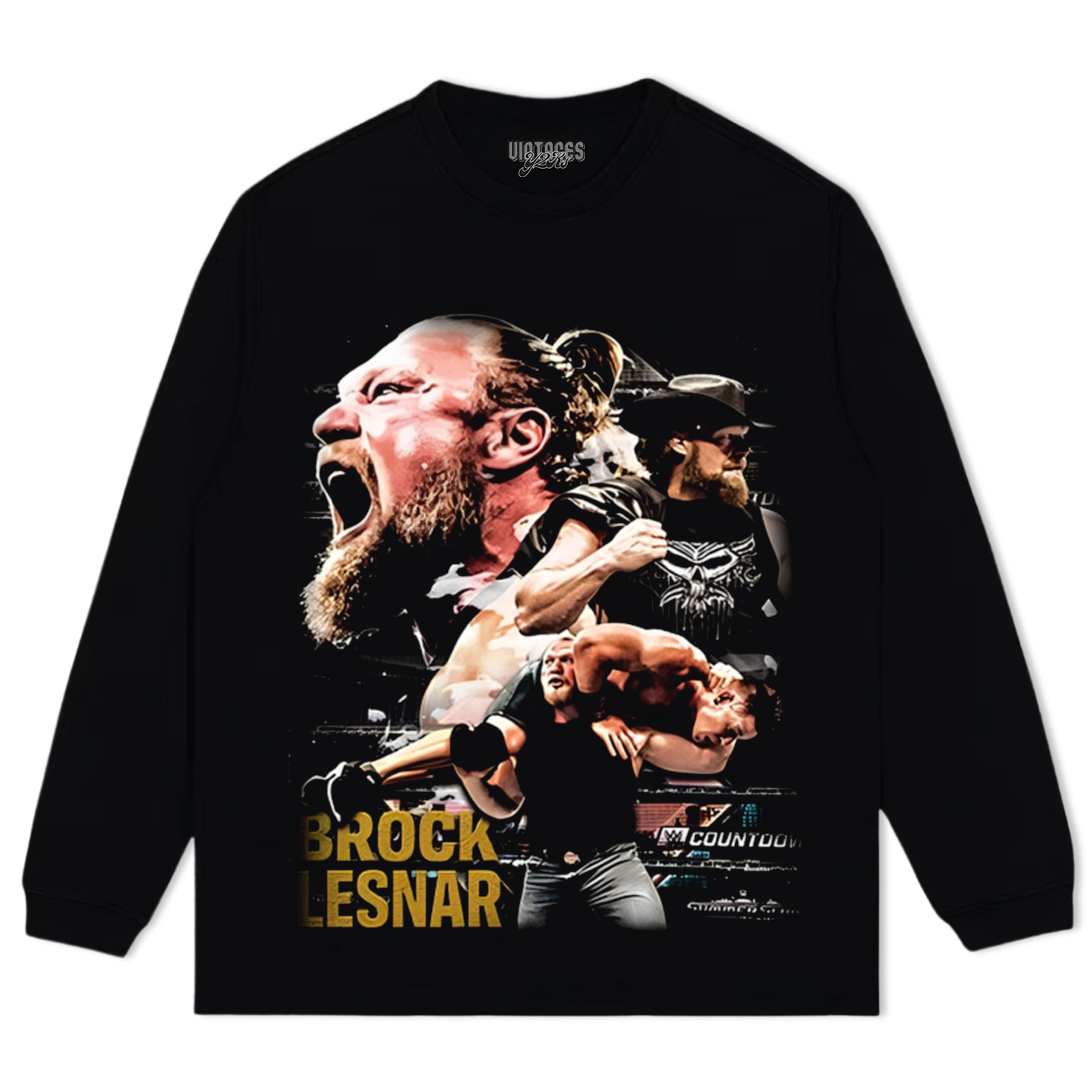BROCK LESNAR VINTAGE TANK TOP & TEE & LONG SLEEVE & LAYERED LS & HOODIE