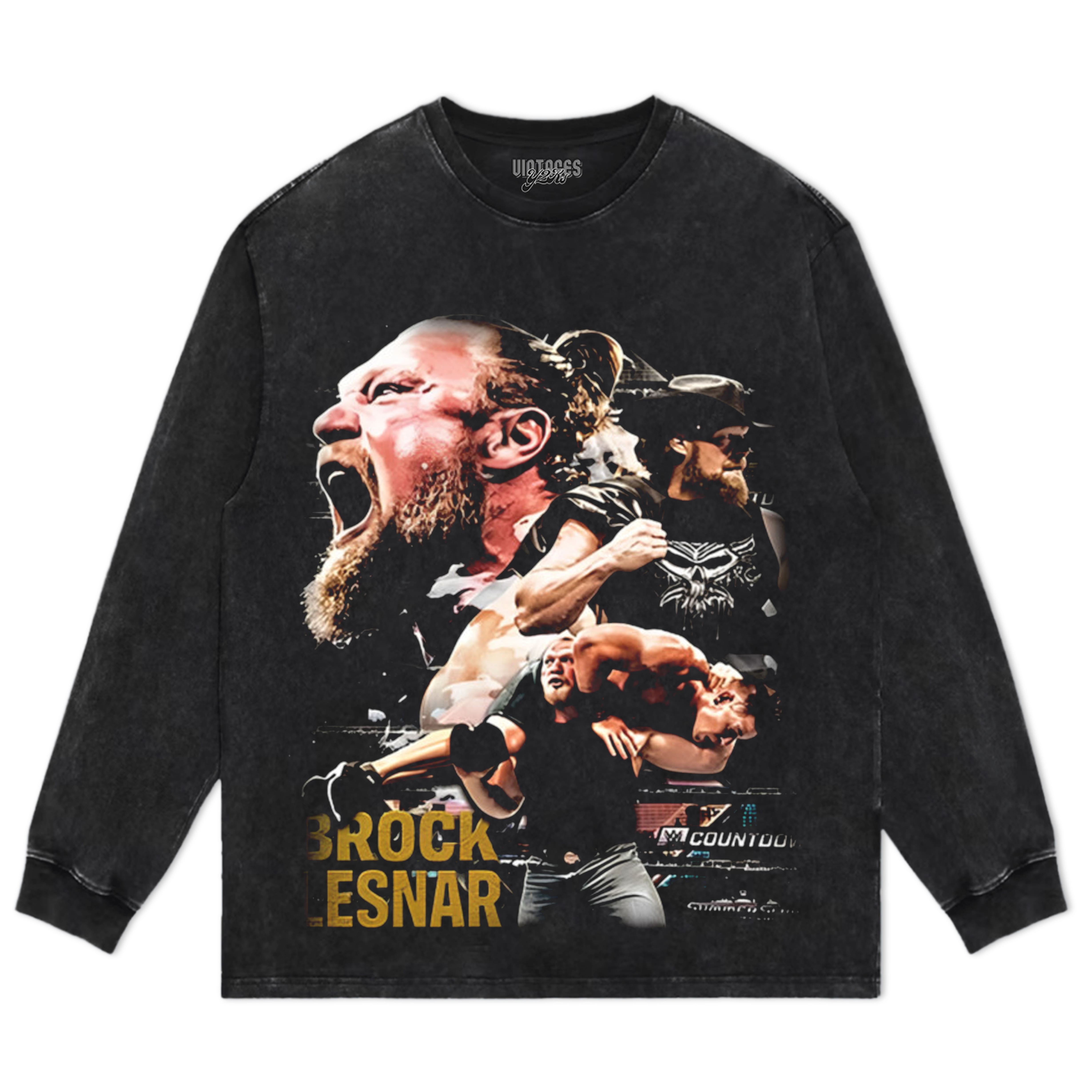 BROCK LESNAR VINTAGE TANK TOP & TEE & LONG SLEEVE & LAYERED LS & HOODIE
