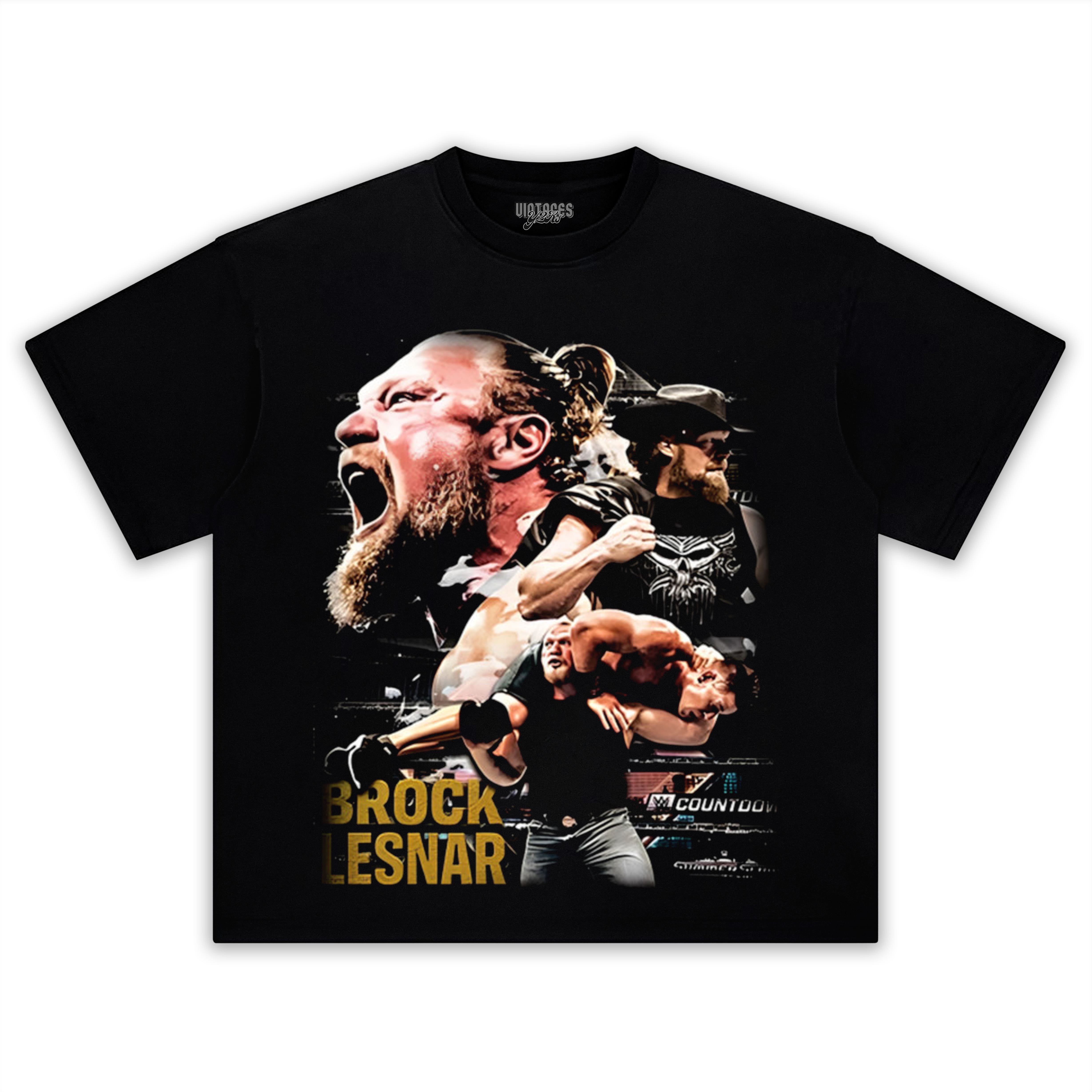 BROCK LESNAR VINTAGE TANK TOP & TEE & LONG SLEEVE & LAYERED LS & HOODIE