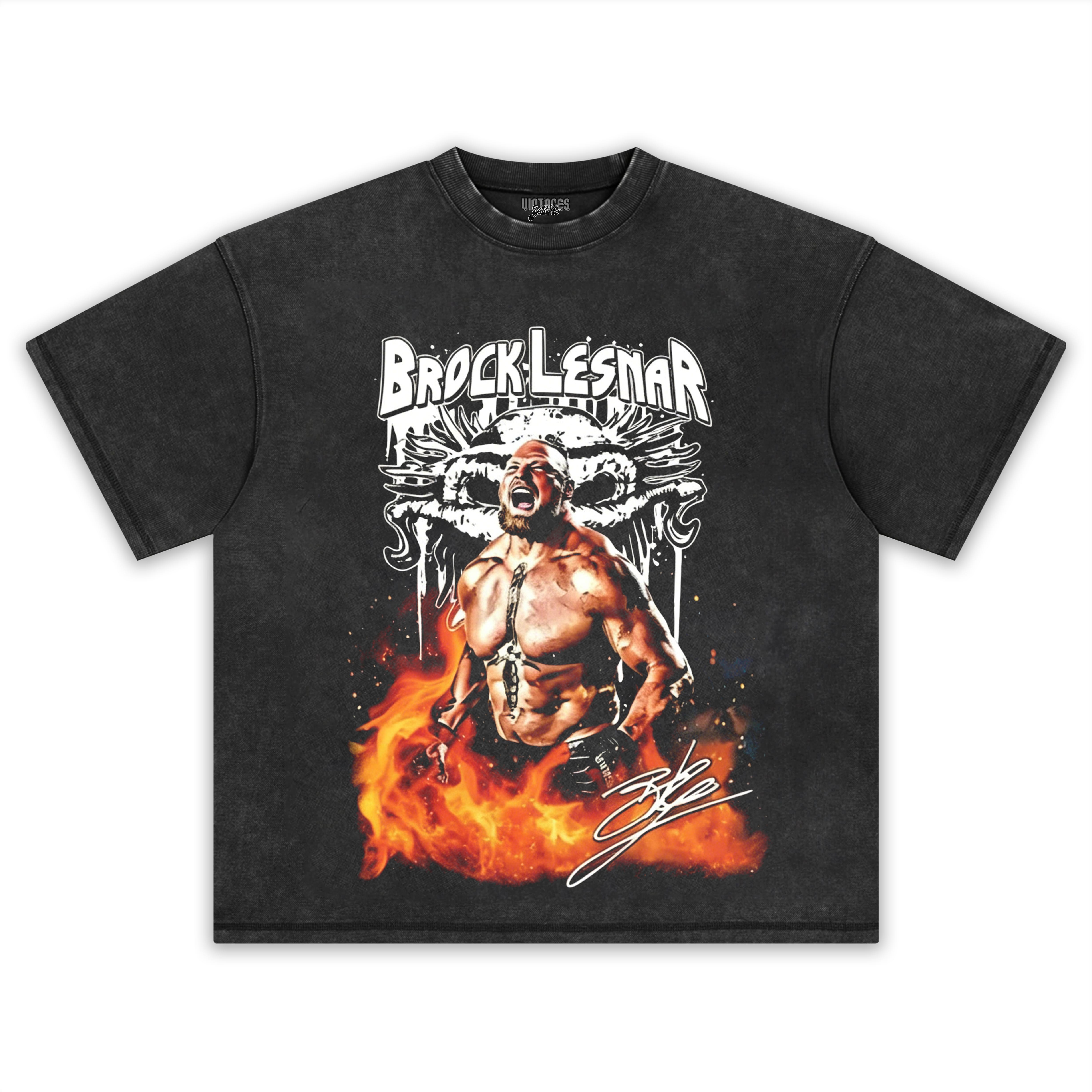 BROCK LESNAR WWE TANK TOP & TEE & LONG SLEEVE & LAYERED LS & HOODIE