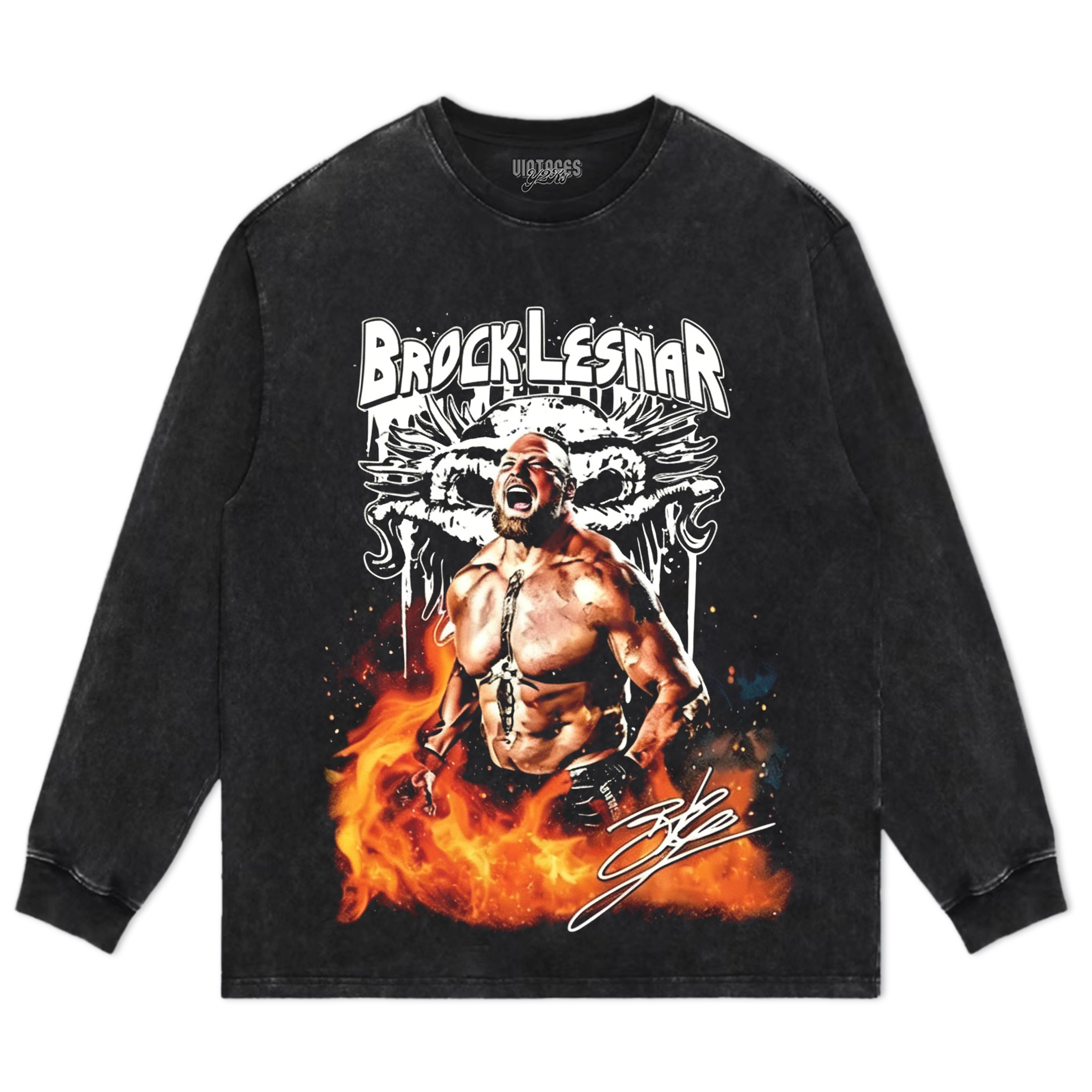 BROCK LESNAR WWE TANK TOP & TEE & LONG SLEEVE & LAYERED LS & HOODIE