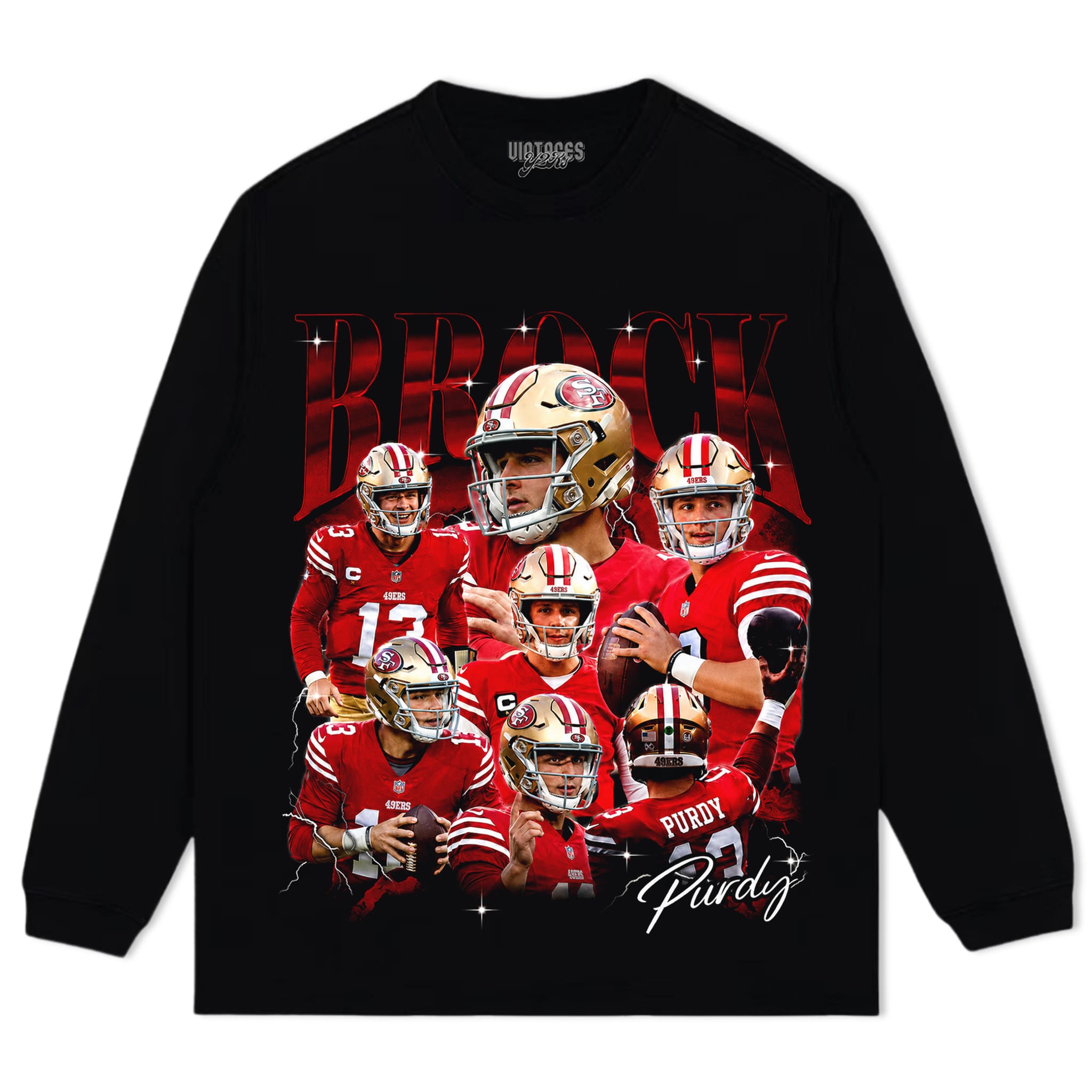 BROCK PURDY V4 VINTAGE 49ERS TANK TOP & TEE & LONG SLEEVE & LAYERED LS & HOODIE