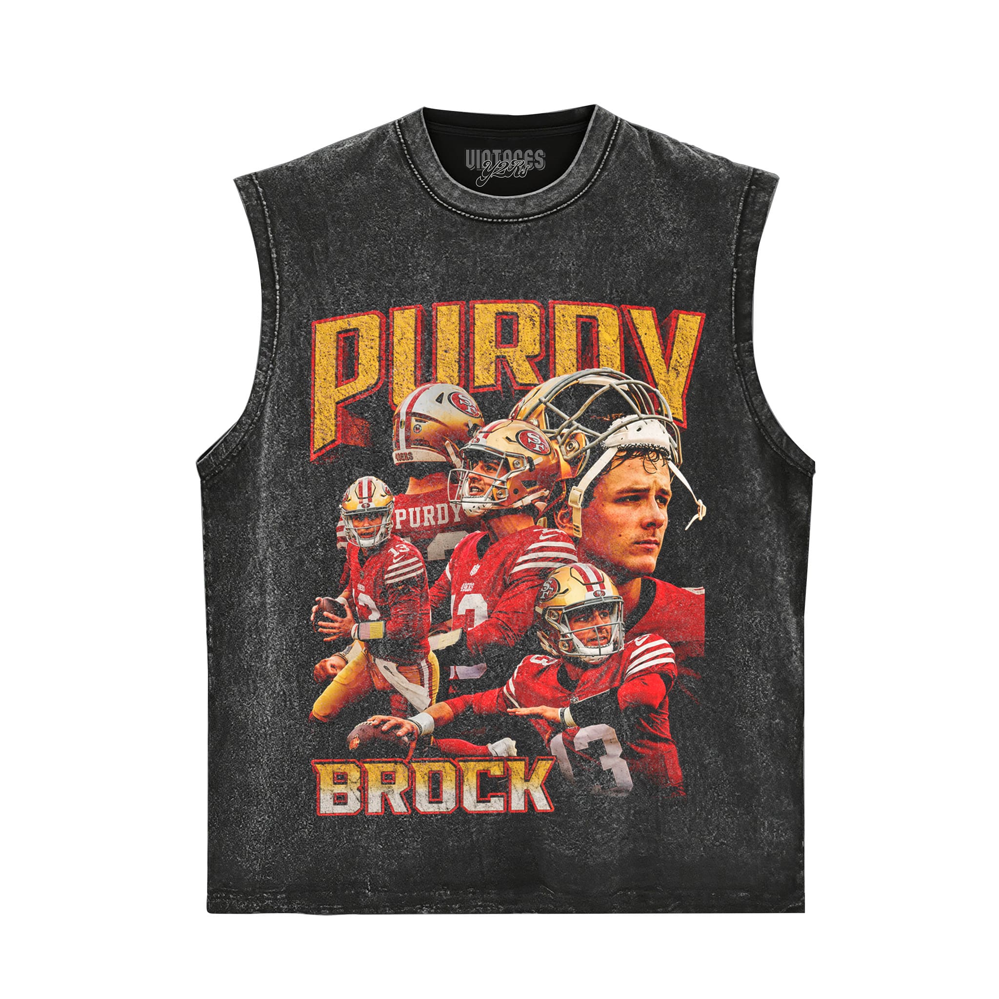 BROCK PURDY V5 VINTAGE 49ERS TANK TOP & TEE & LONG SLEEVE & LAYERED LS & HOODIE