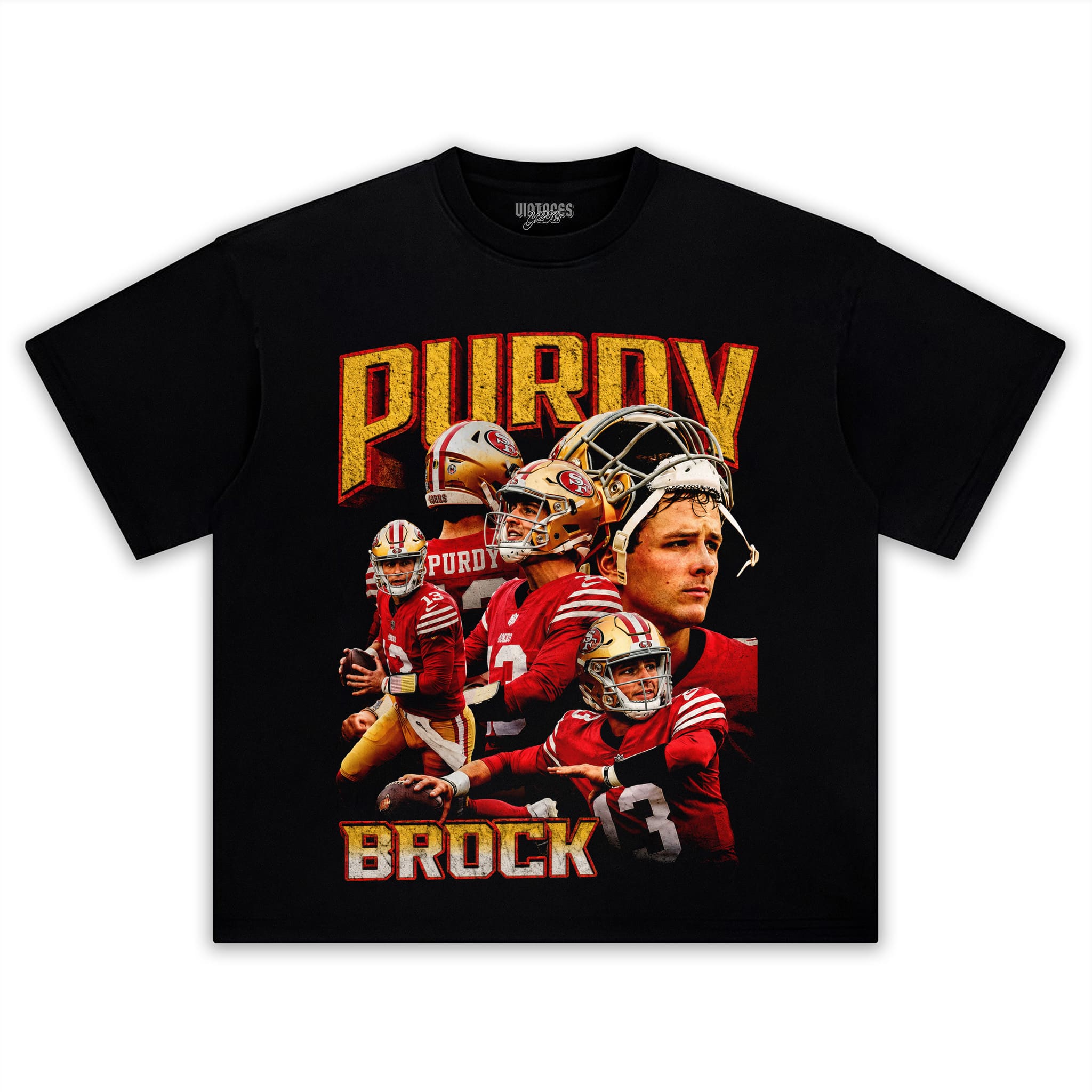 BROCK PURDY V5 VINTAGE 49ERS TANK TOP & TEE & LONG SLEEVE & LAYERED LS & HOODIE
