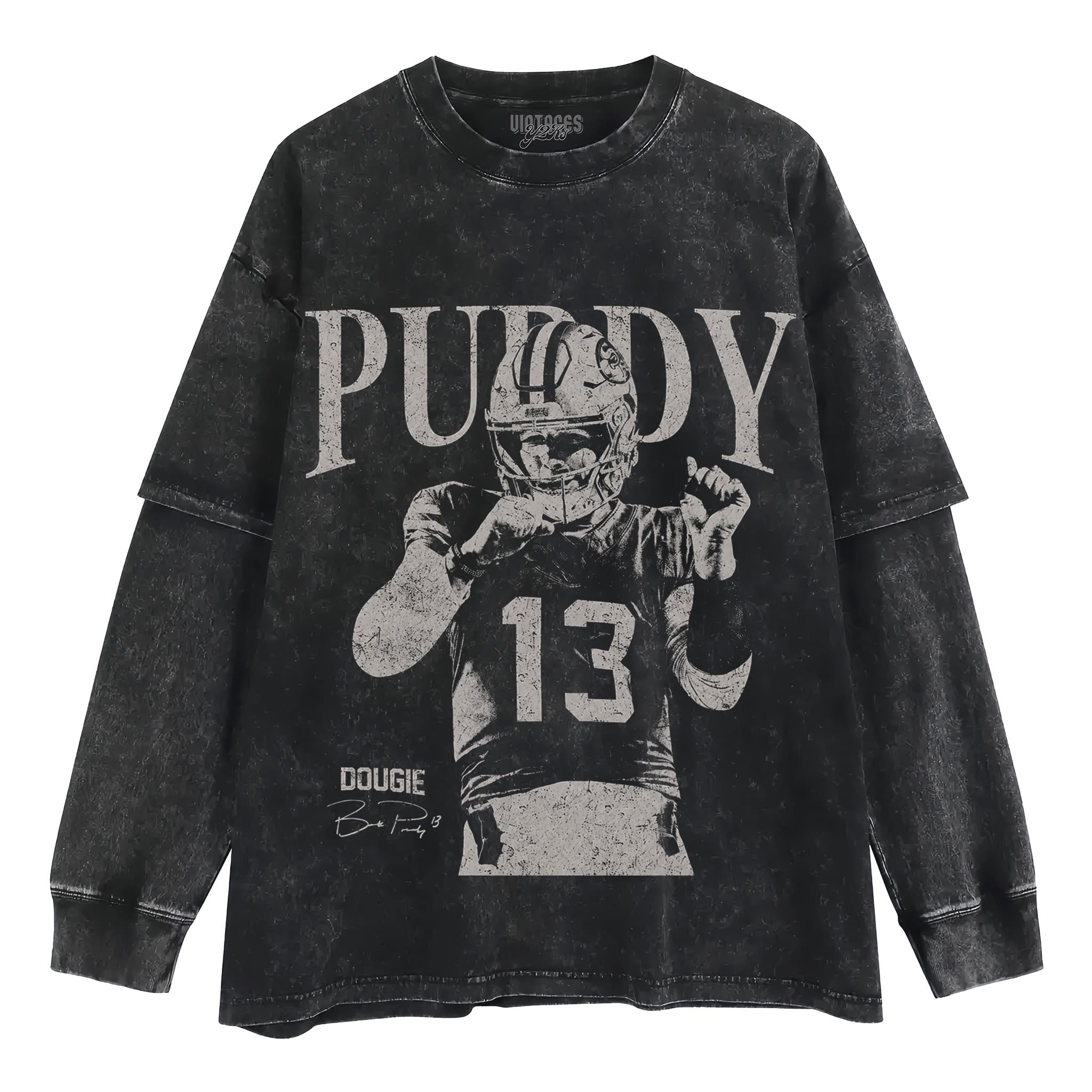 BROCK PURDY VINTAGE 49ERS TANK TOP & TEE & LONG SLEEVE & LAYERED LS & HOODIE