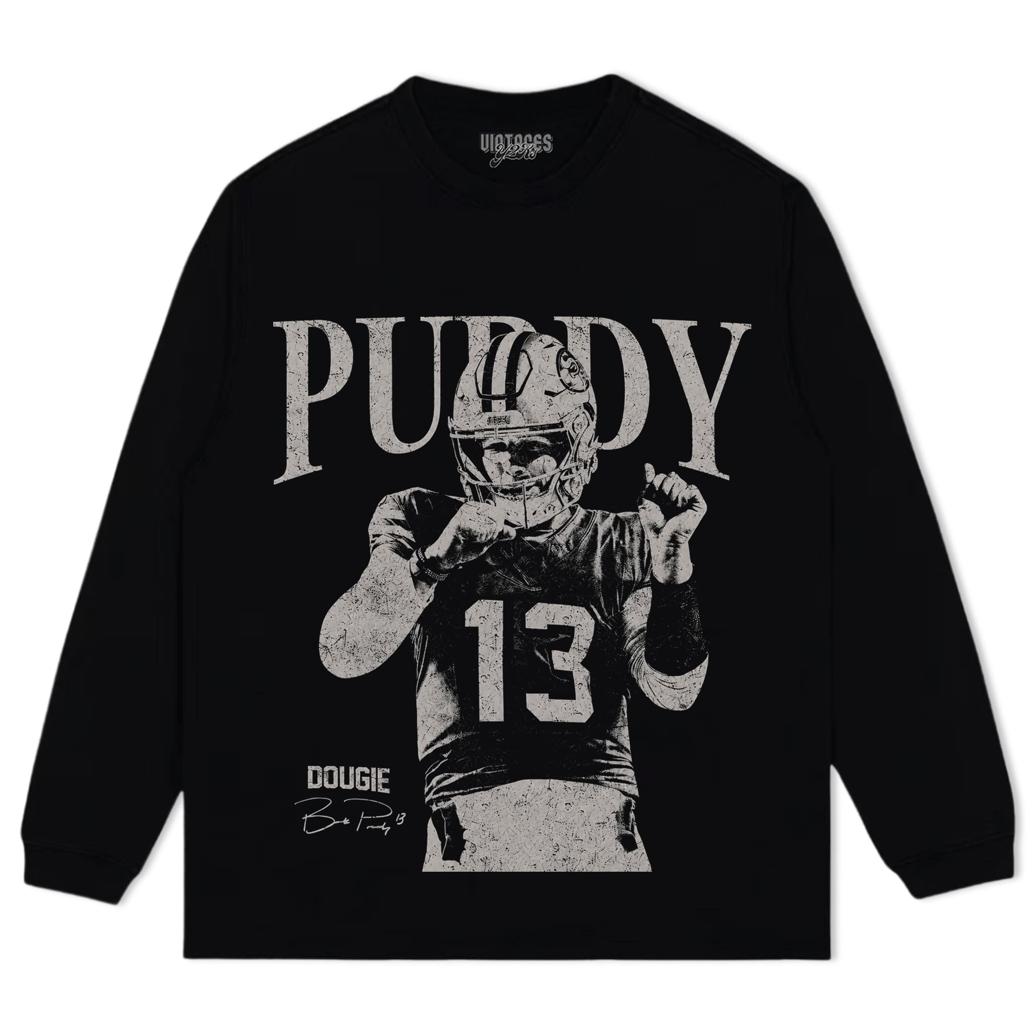 BROCK PURDY VINTAGE 49ERS TANK TOP & TEE & LONG SLEEVE & LAYERED LS & HOODIE