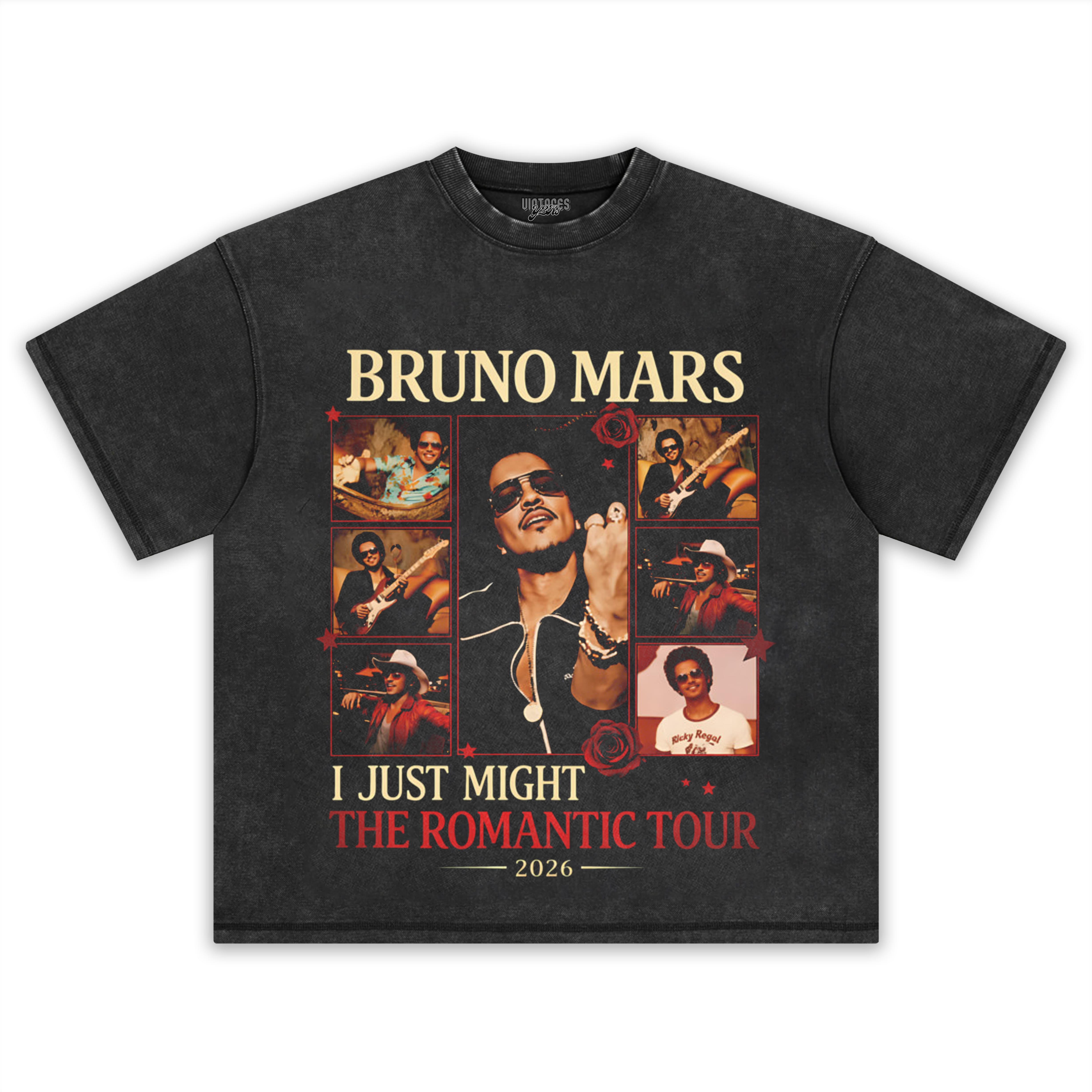 BRUNO MARS ROMANTIC TOUR VINTAGE TANK TOP & TEE & LONG SLEEVE & LAYERED LS & HOODIE