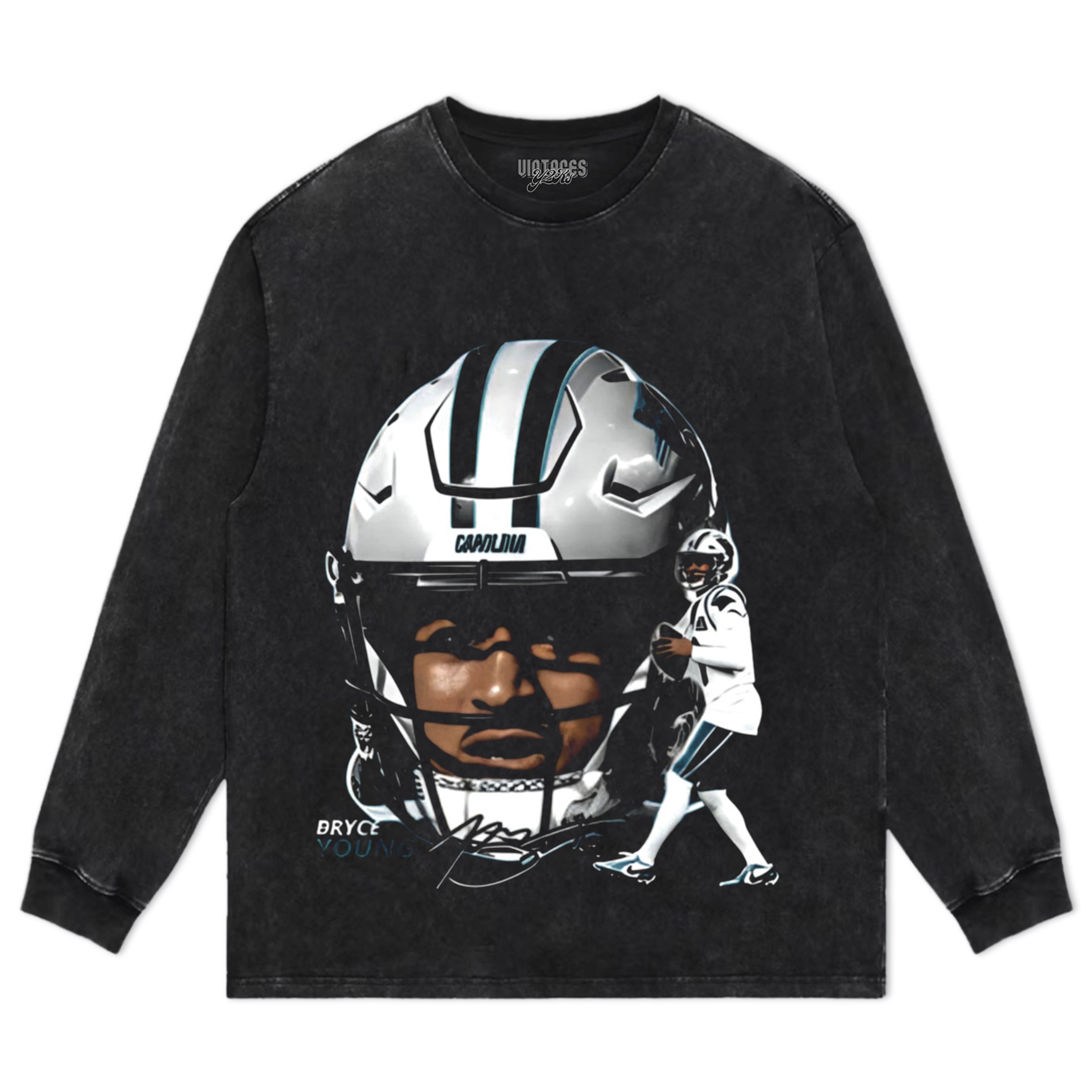 BRYCE YOUNG CAROLINA HELMET TEE & LS & HOODIE