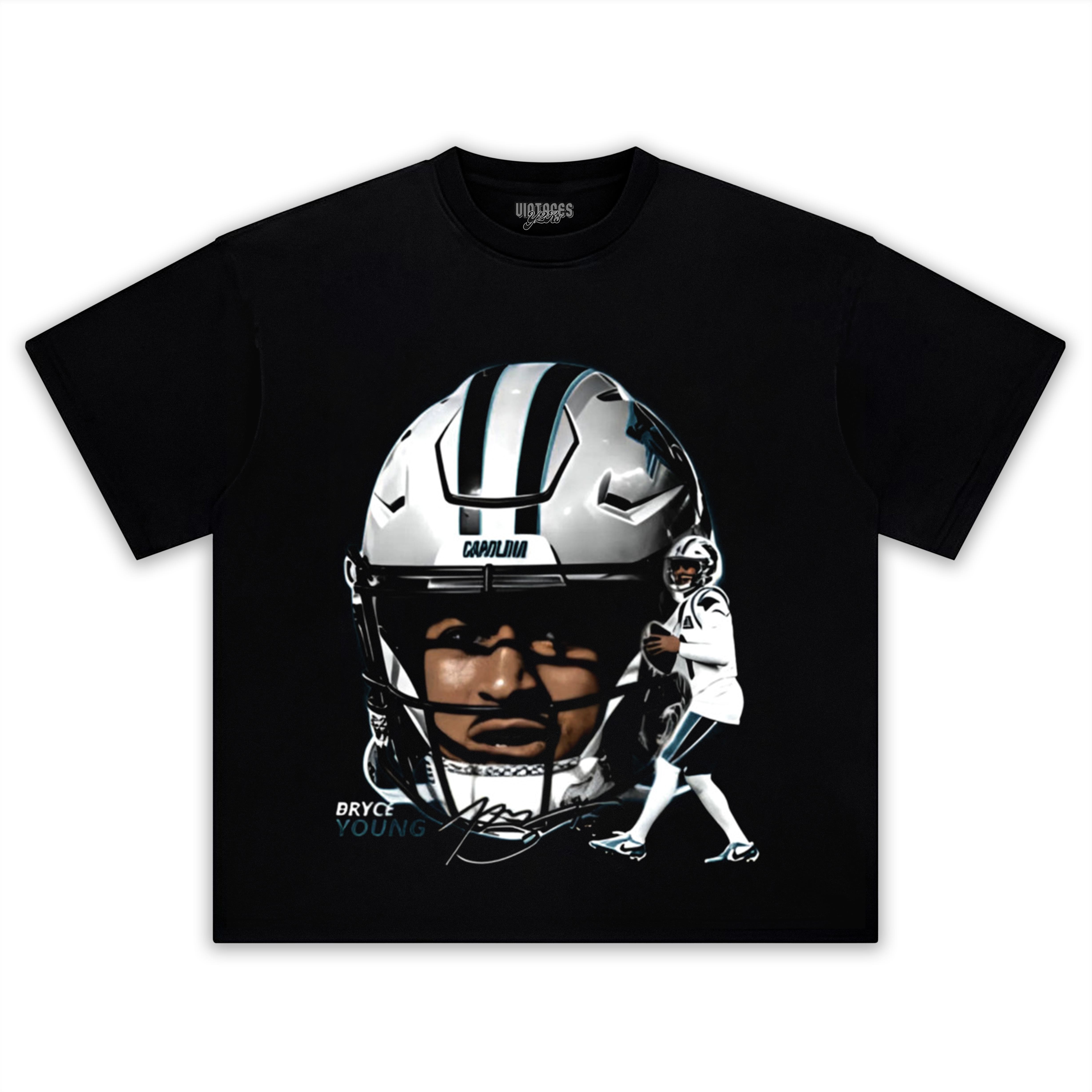 BRYCE YOUNG CAROLINA HELMET TEE & LS & HOODIE