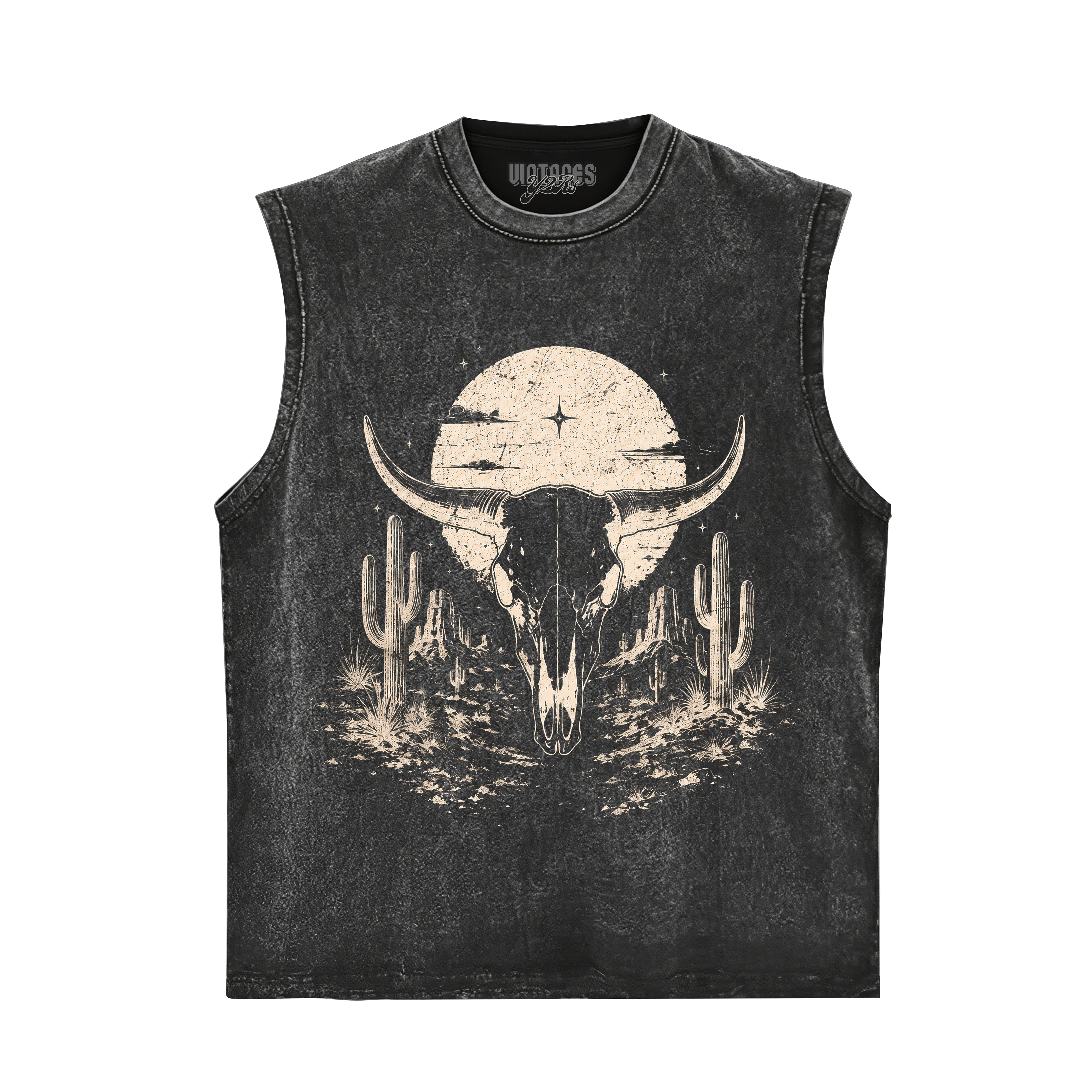 BULL SKULL WESTERN TANK TOP & TEE & LONG SLEEVE & LAYERED LS & HOODIE