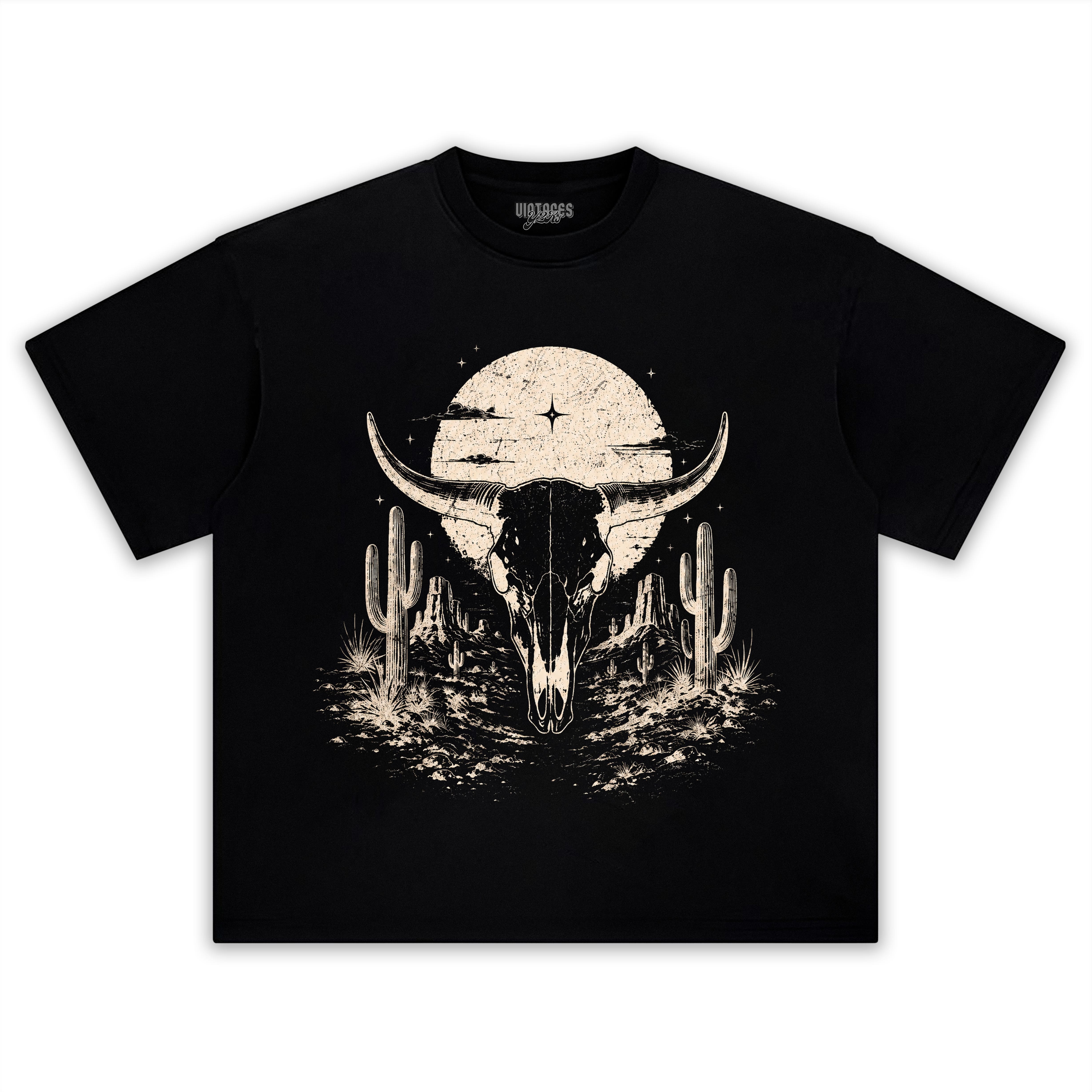 BULL SKULL WESTERN TANK TOP & TEE & LONG SLEEVE & LAYERED LS & HOODIE