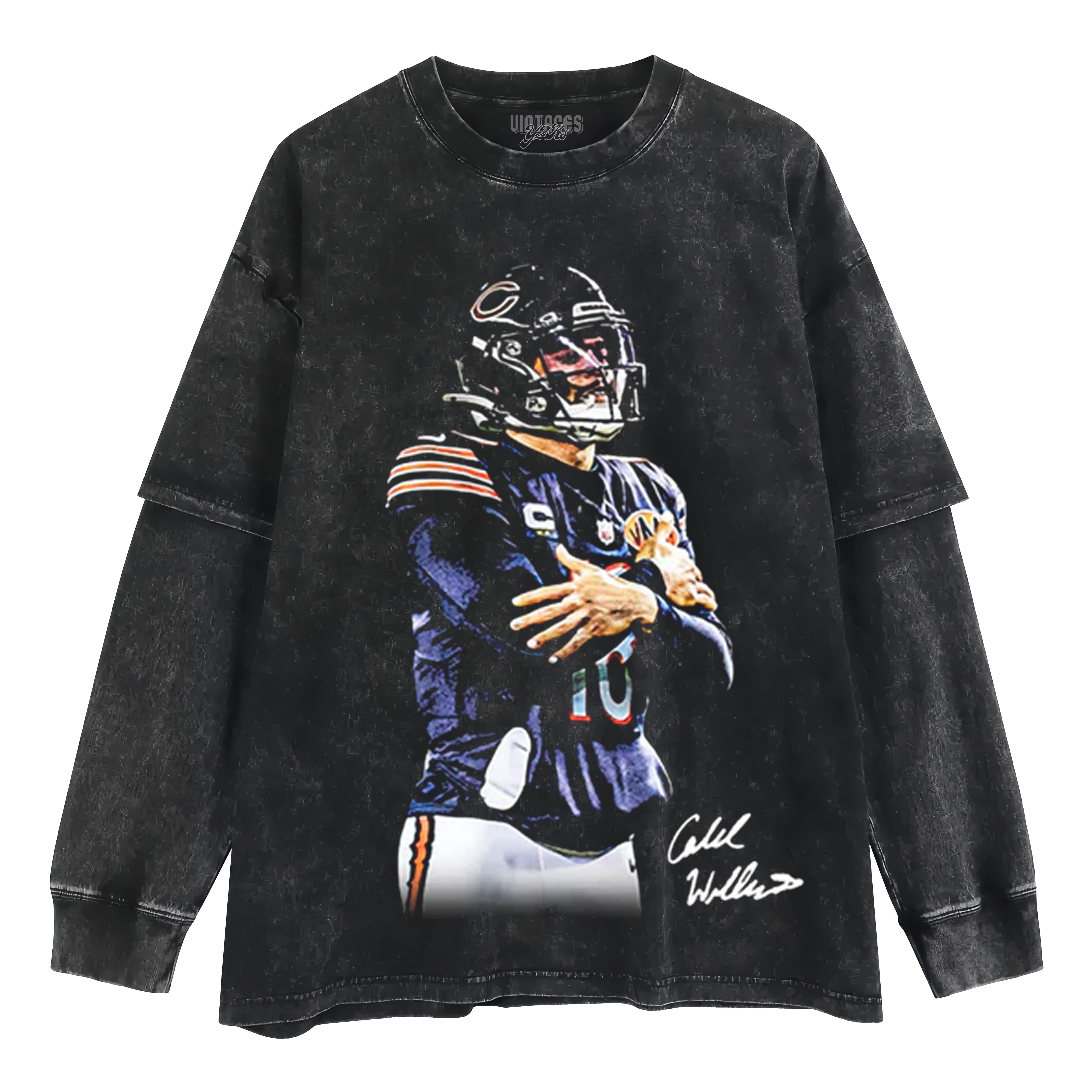 CALEB WILLIAMS & COLD DOUBLE-SIDED LAYERED LONG-SLEEVED TOP