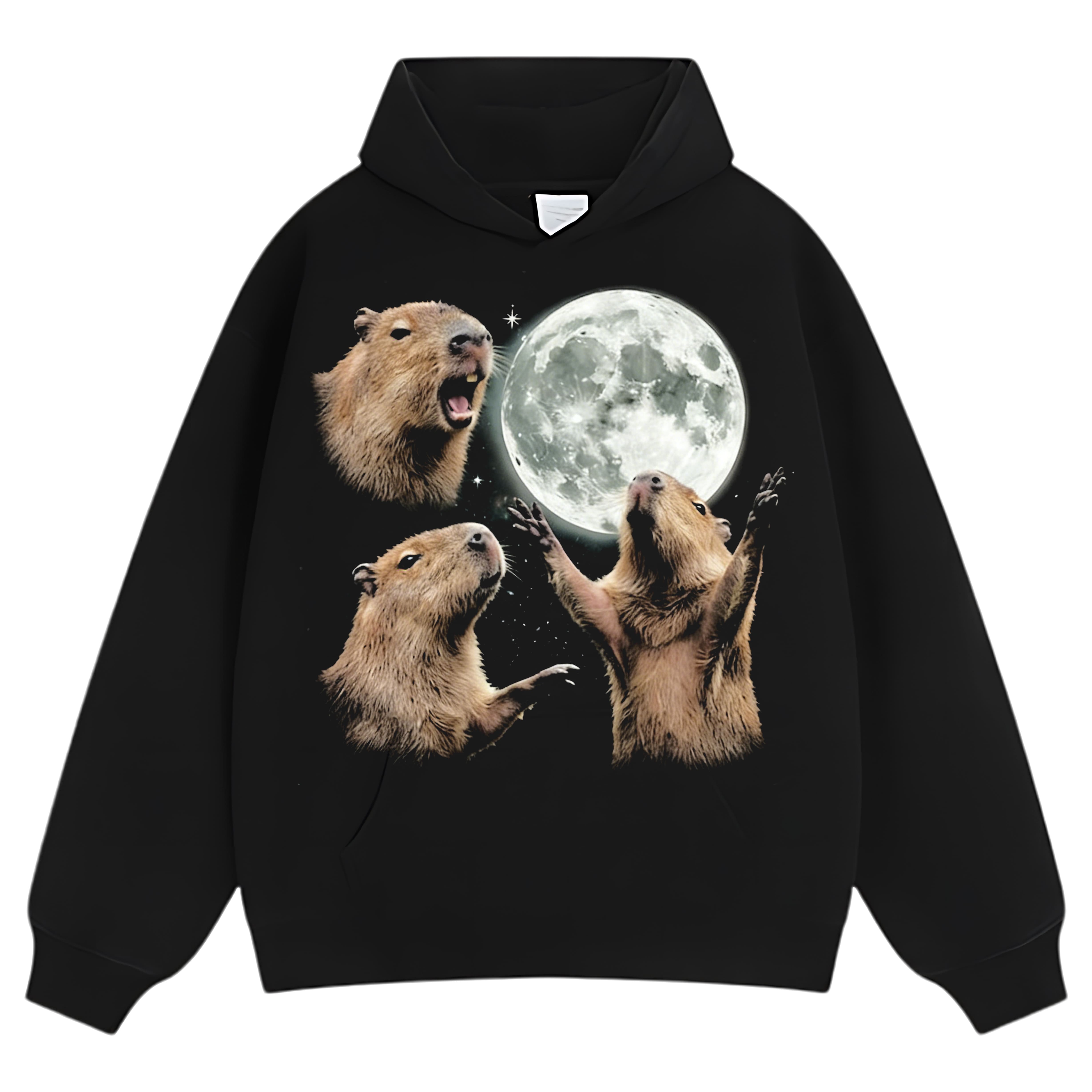 CAPYBARA IN GALAXY VINTAGE GRAPHIC TEE & LS & HOODIE
