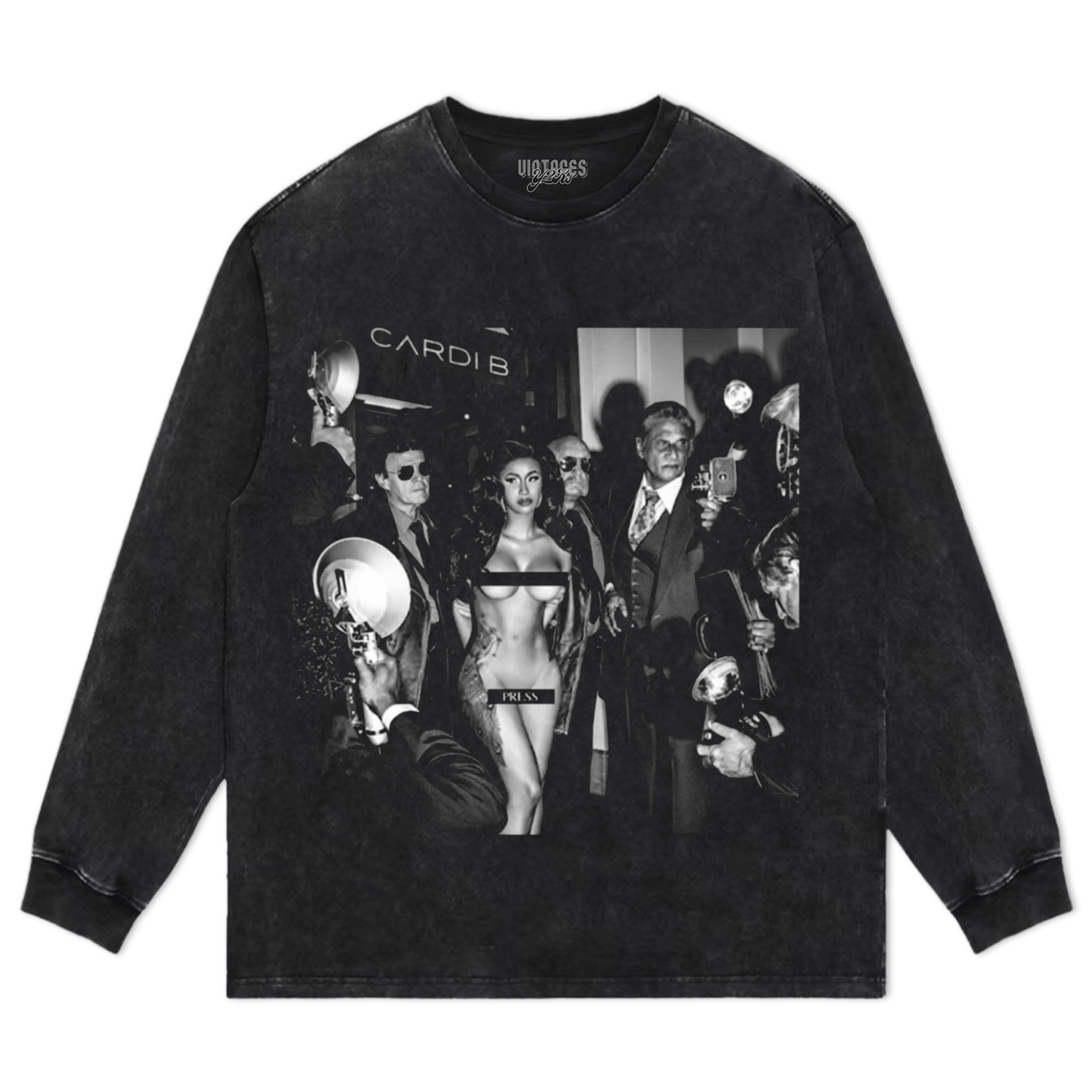 CARDI B PRESS TEE & LS & HOODIE