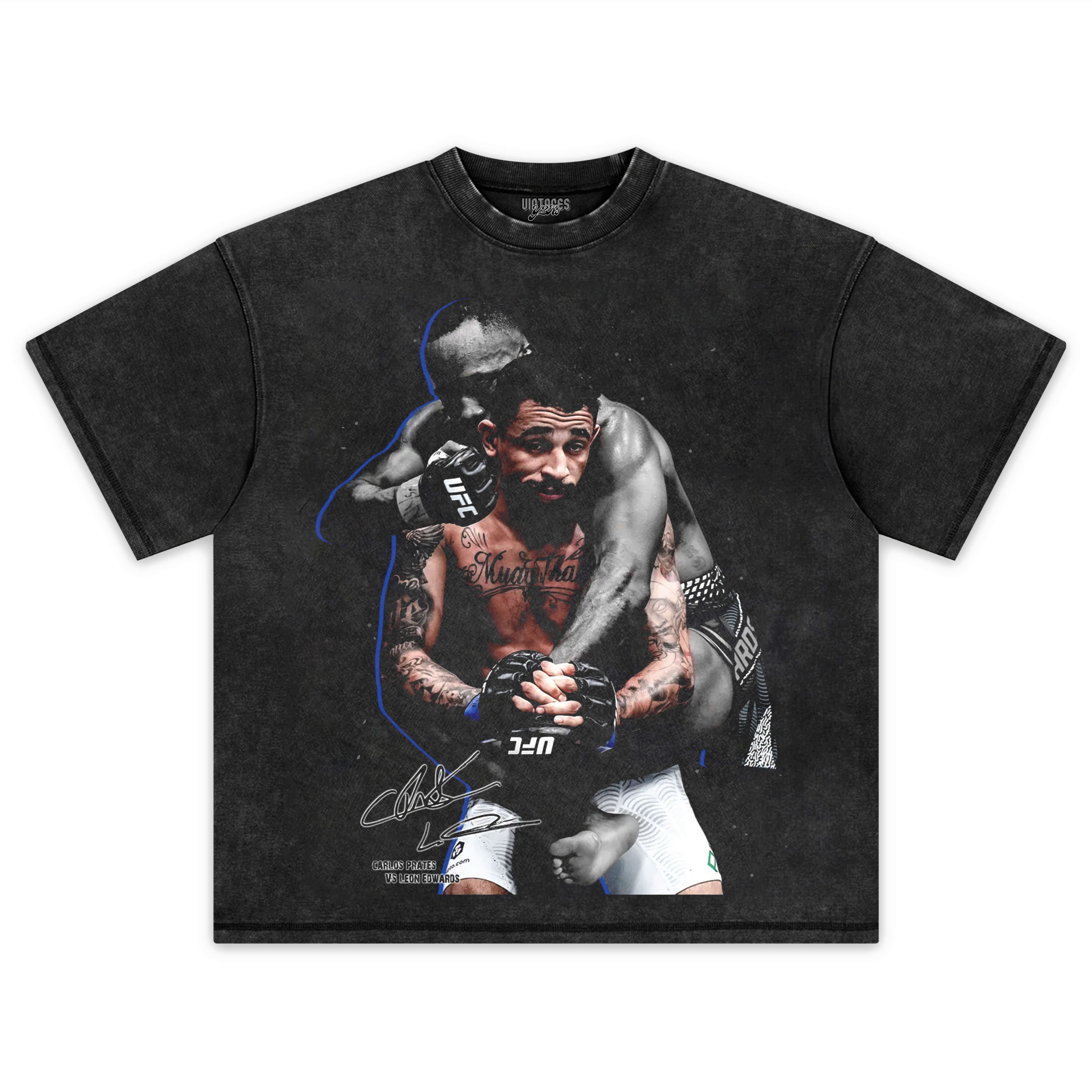 CARLOS PRATES VS LEON EDWARDS  V12 TEE & LS & HOODIE