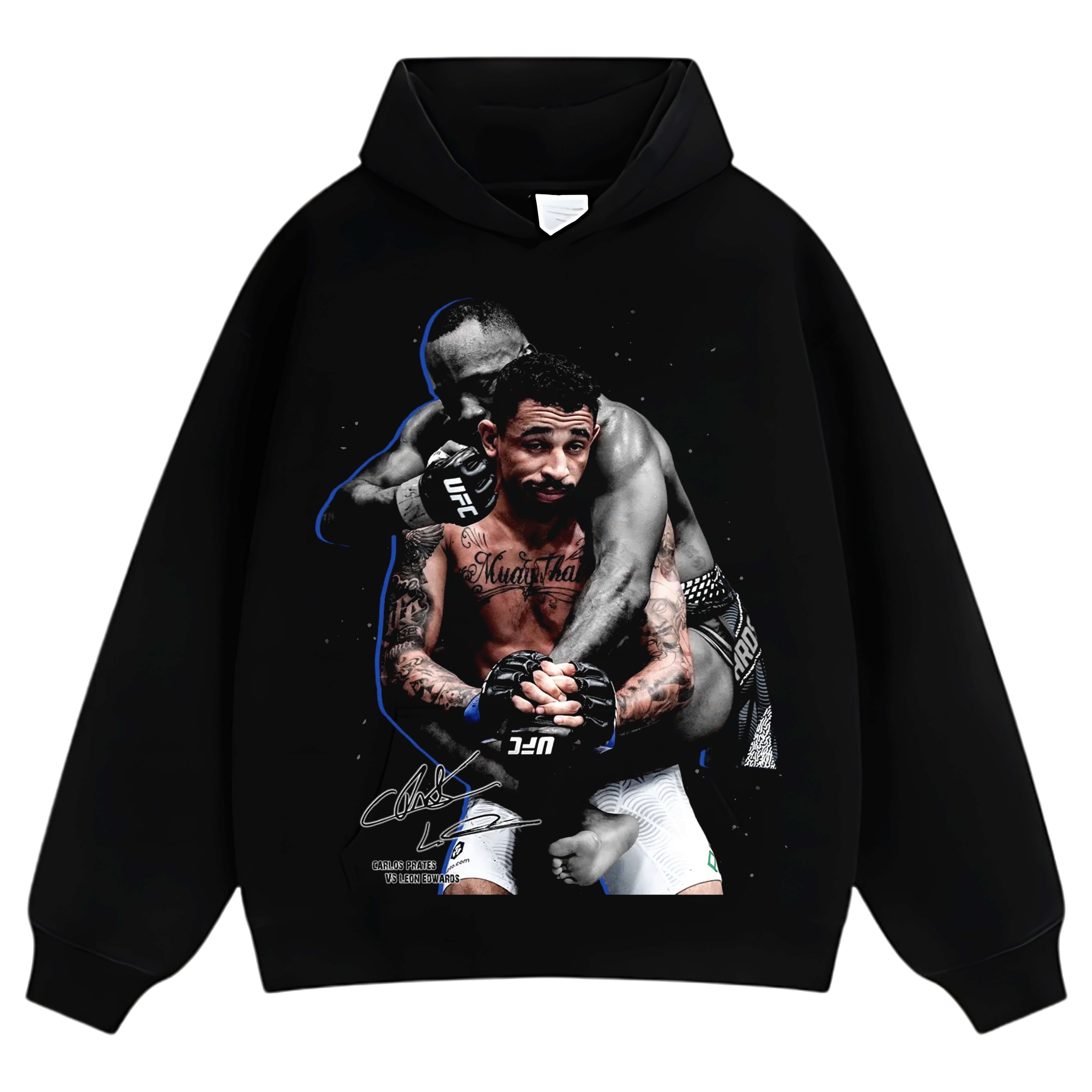 CARLOS PRATES VS LEON EDWARDS  V12 TEE & LS & HOODIE