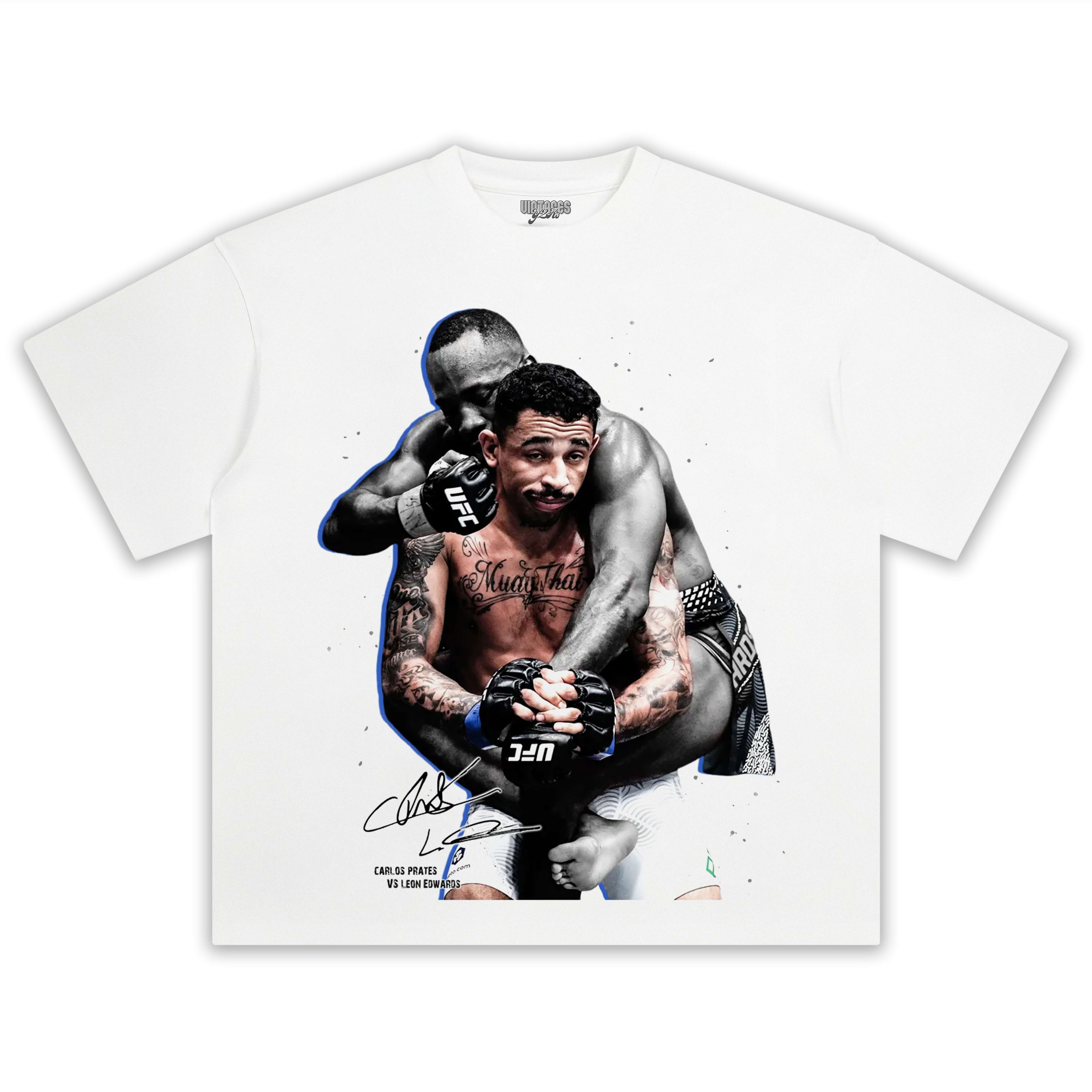 CARLOS PRATES VS LEON EDWARDS  V12 TEE & LS & HOODIE