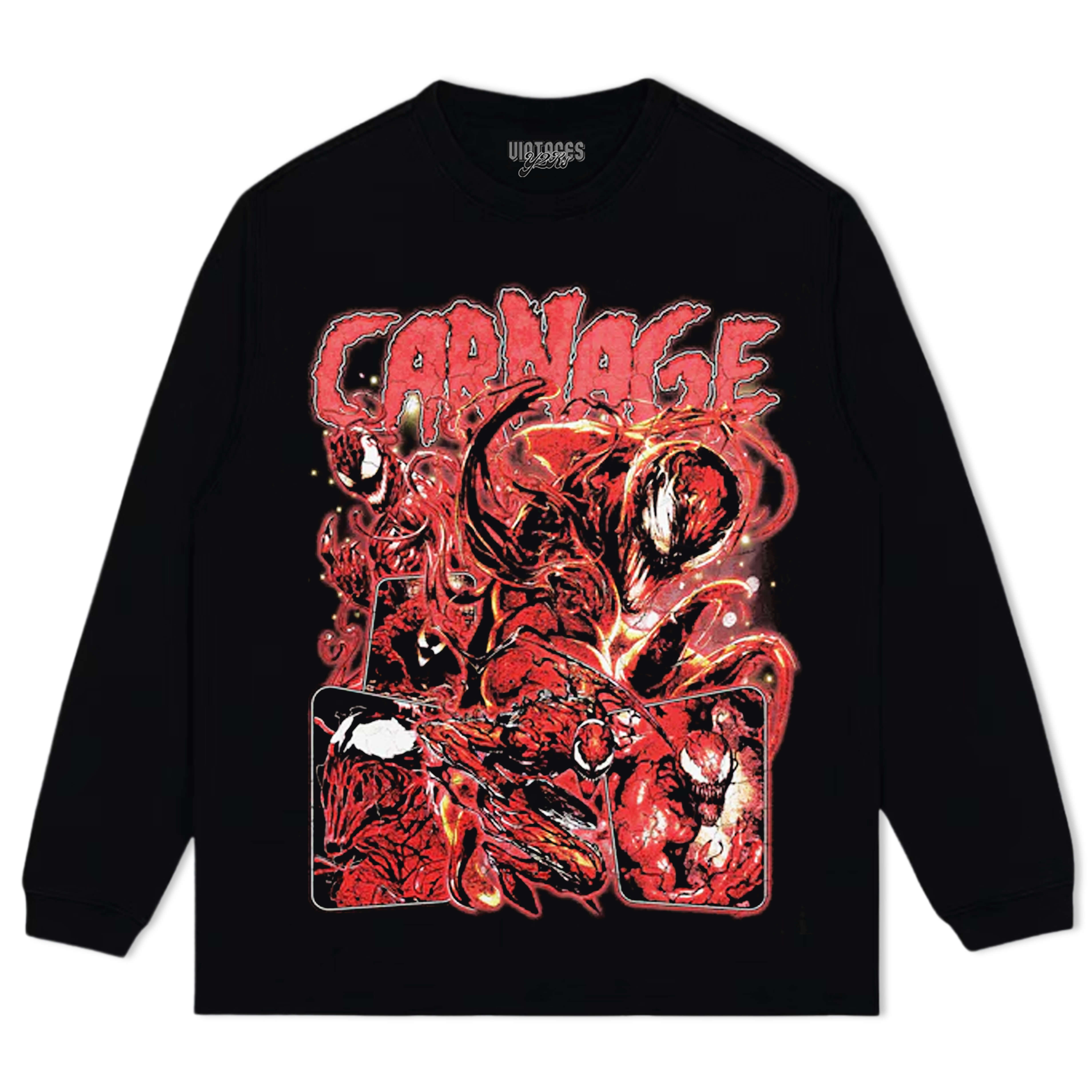 CARNAGE SUPERVILLAIN TEE & LS & HOODIE