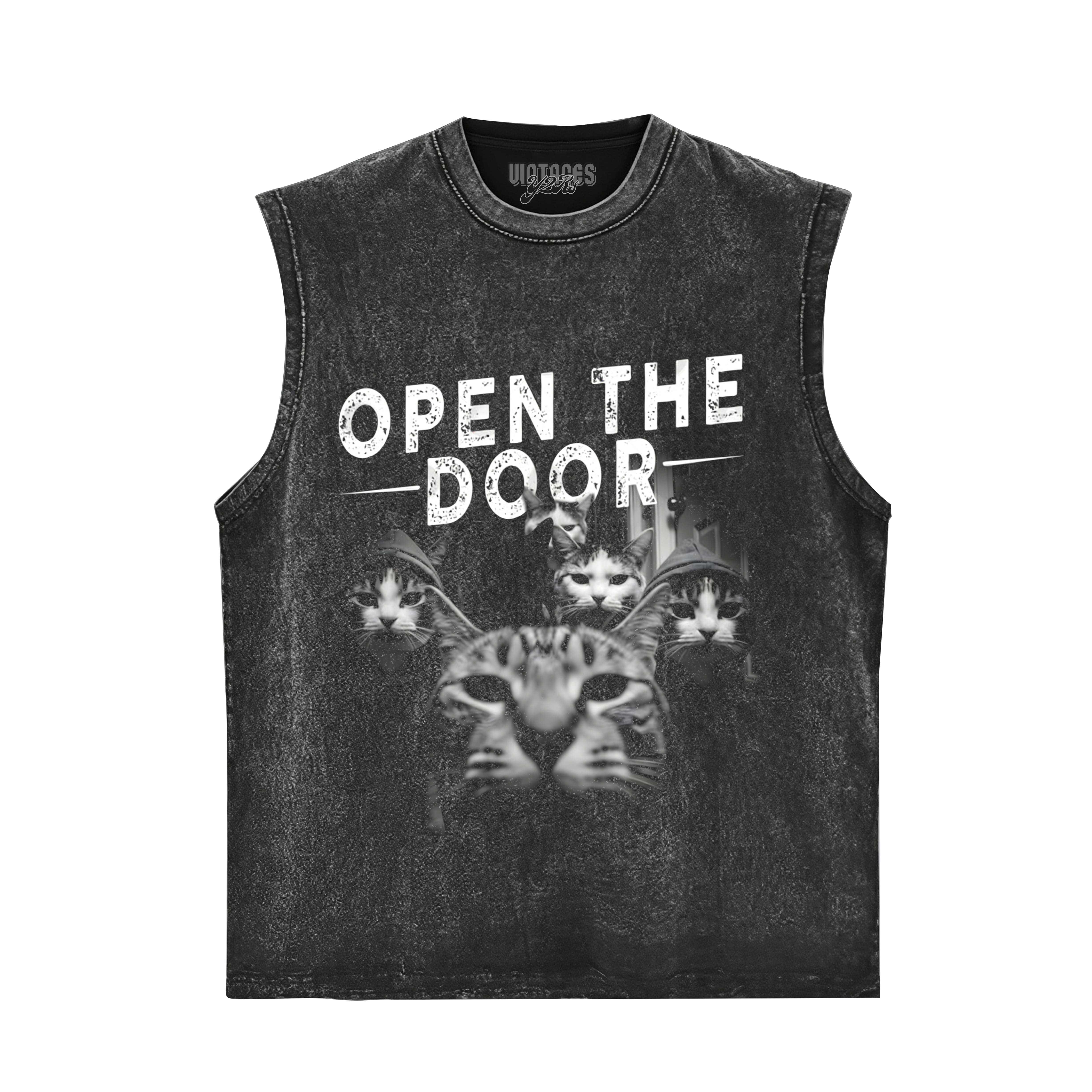 CAT GANG OPEN THE DOOR TANK TOP