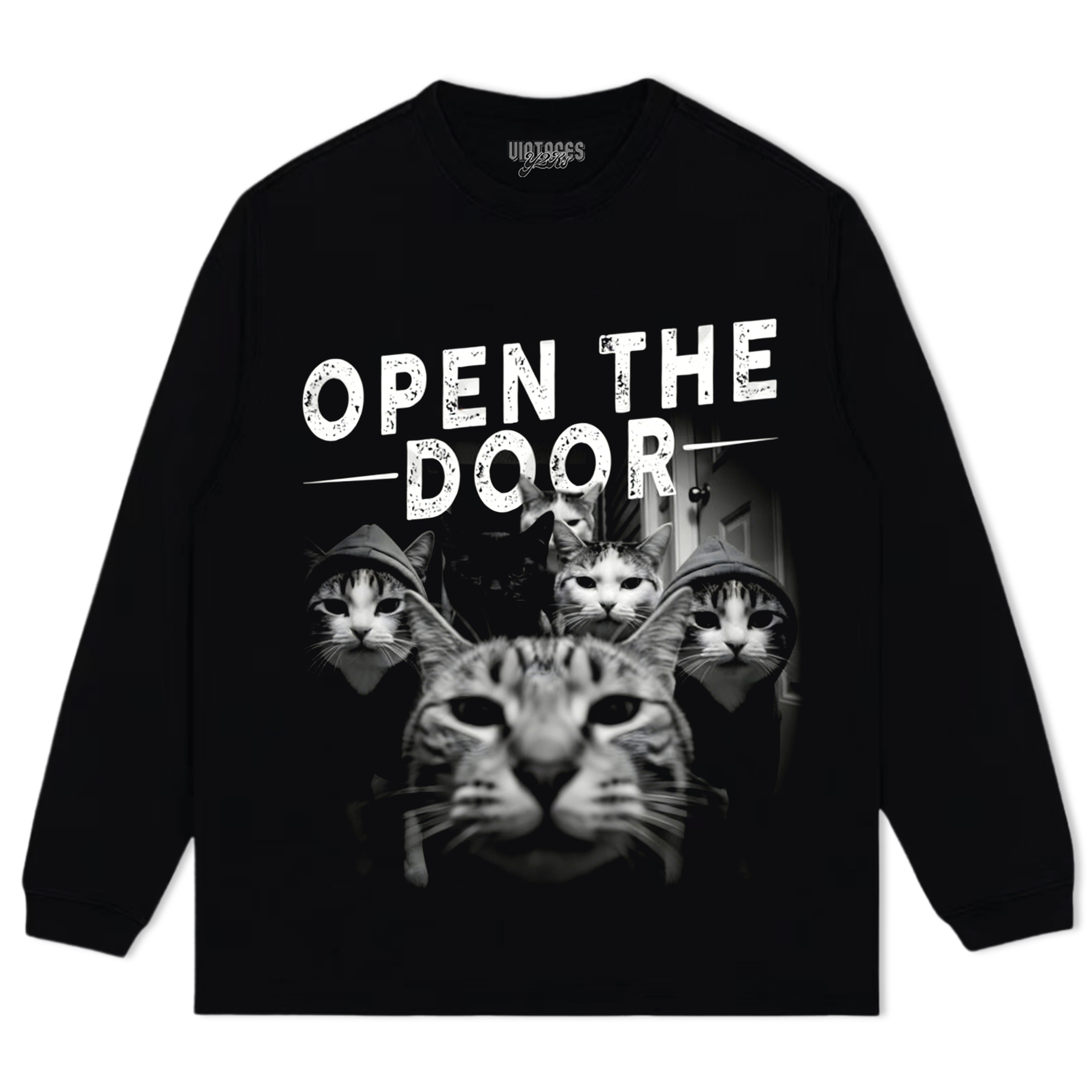 CAT GANG OPEN THE DOOR TEE & LS & HOODIE